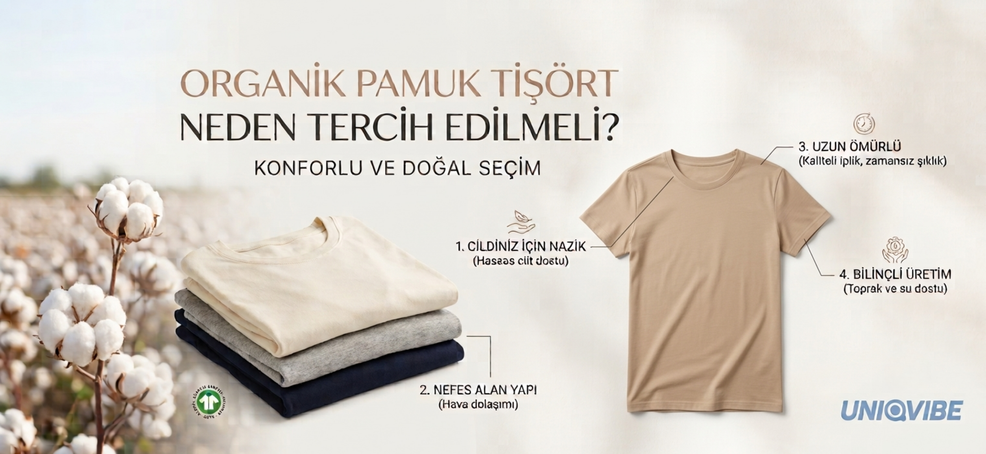 Organik Pamuk Tişört Neden Tercih Edilmeli? | Konforlu ve Doğal Seçim