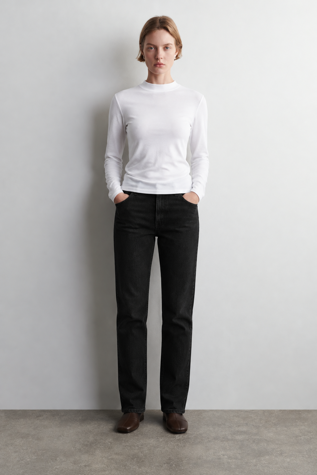 100% Organic Cotton Black Women's Long Sleeve T-Shirt