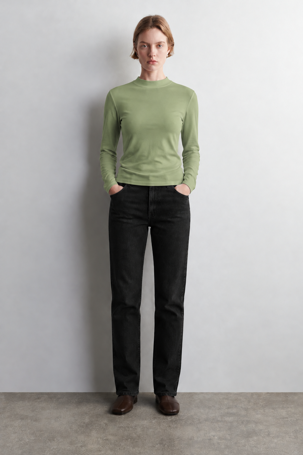 100% Organic Cotton Black Women's Long Sleeve T-Shirt