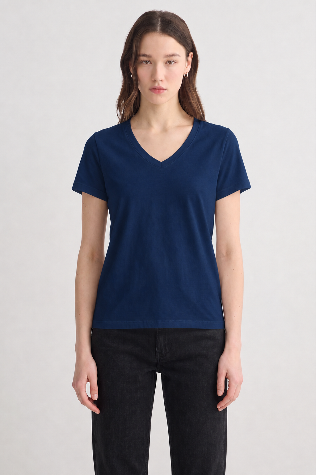 100% Organic Cotton Black Women's Long Sleeve T-Shirt