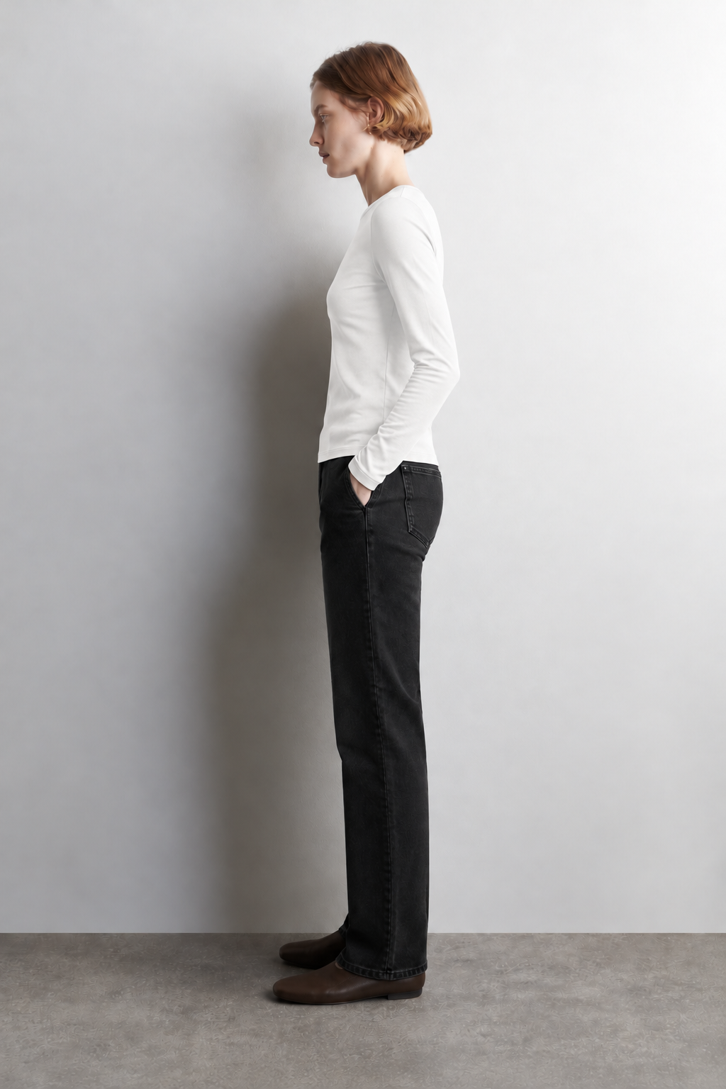100% Organic Cotton Black Women's Long Sleeve T-Shirt