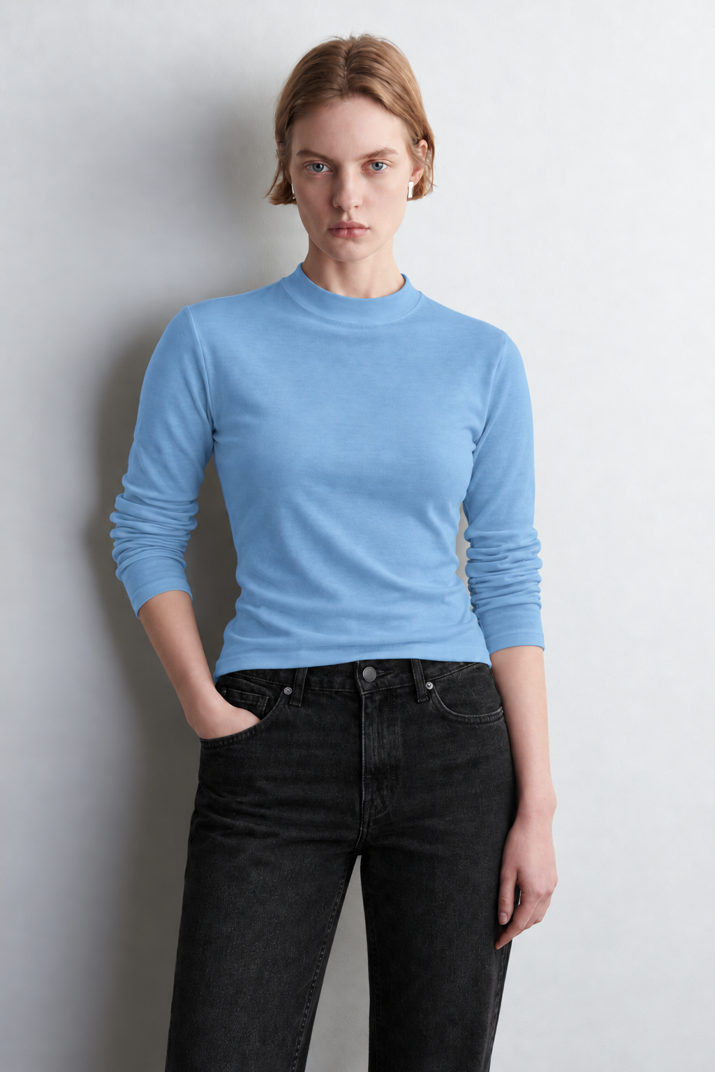 100% Organic Cotton Black Women's Long Sleeve T-Shirt