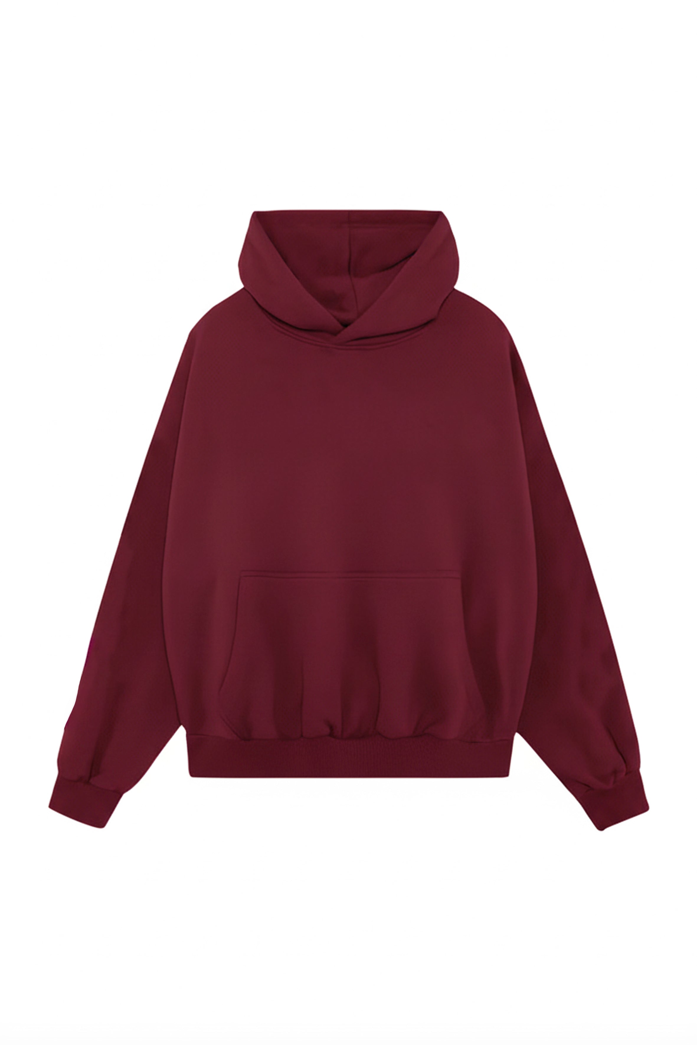 Kapüşonlu Organik Pamuklu Kadın Bordo Hoodie