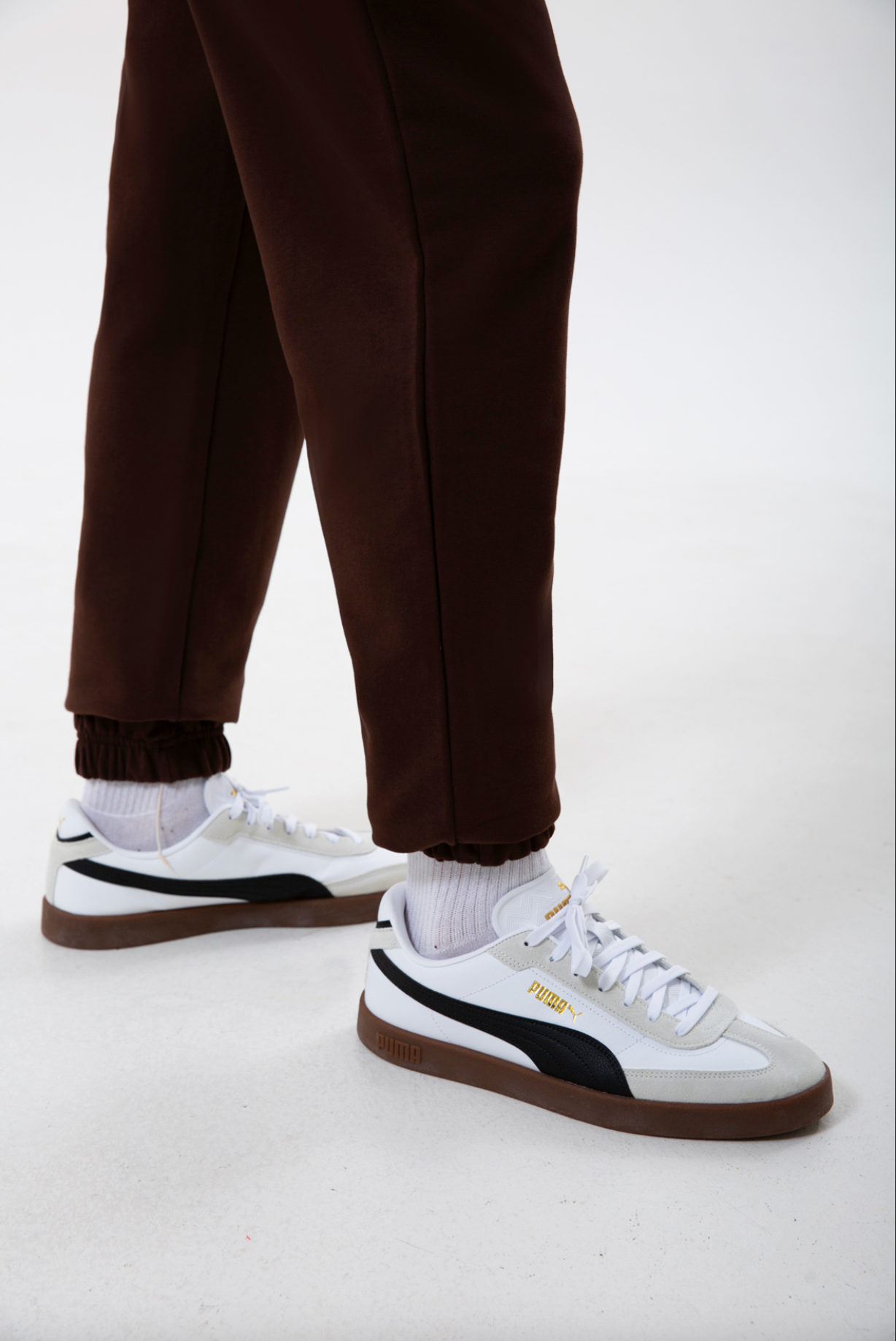 Organik Pamuklu Kahverengi Erkek Jogger