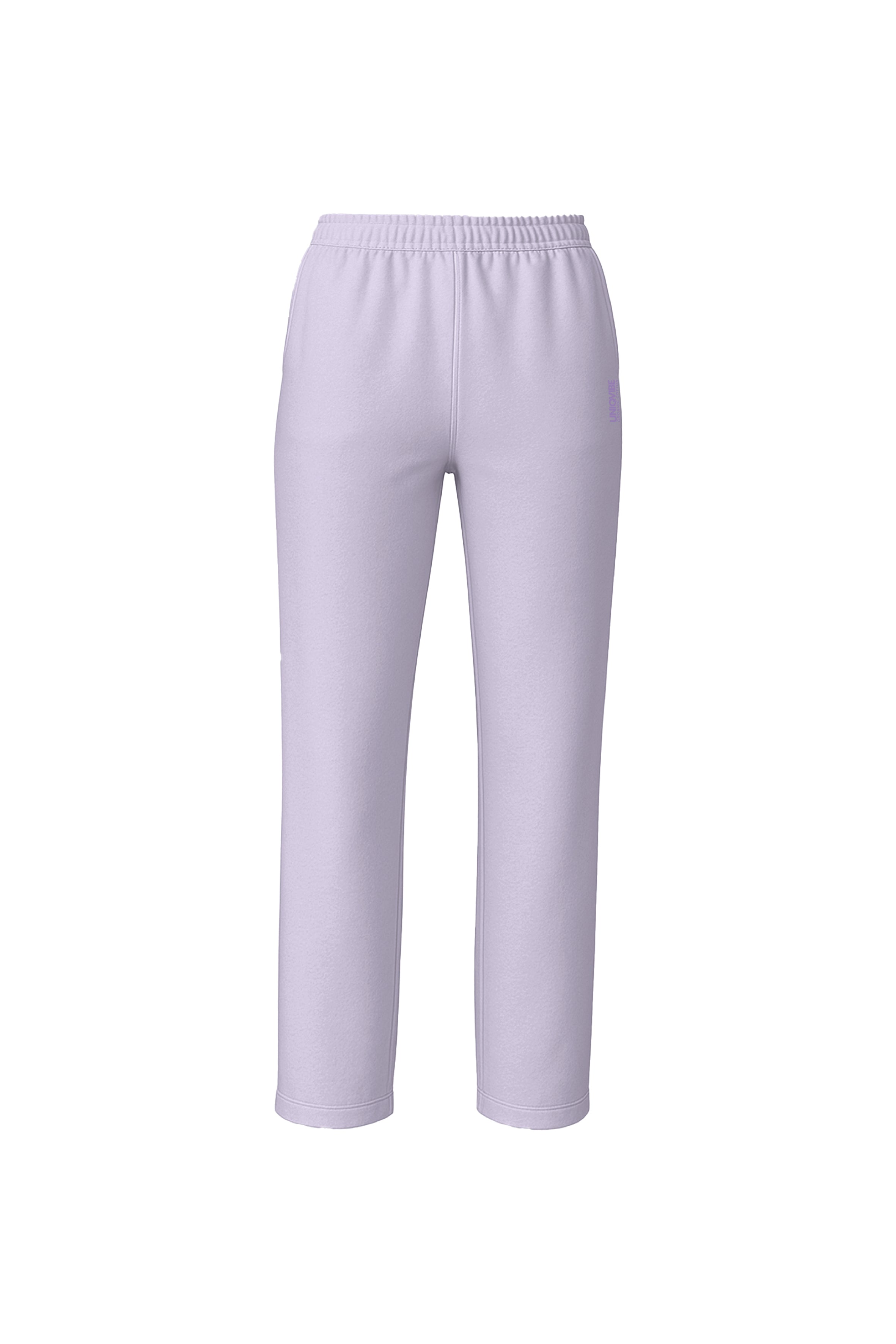 Organik Pamuklu Mor Kadın Straight Fit Eşofman