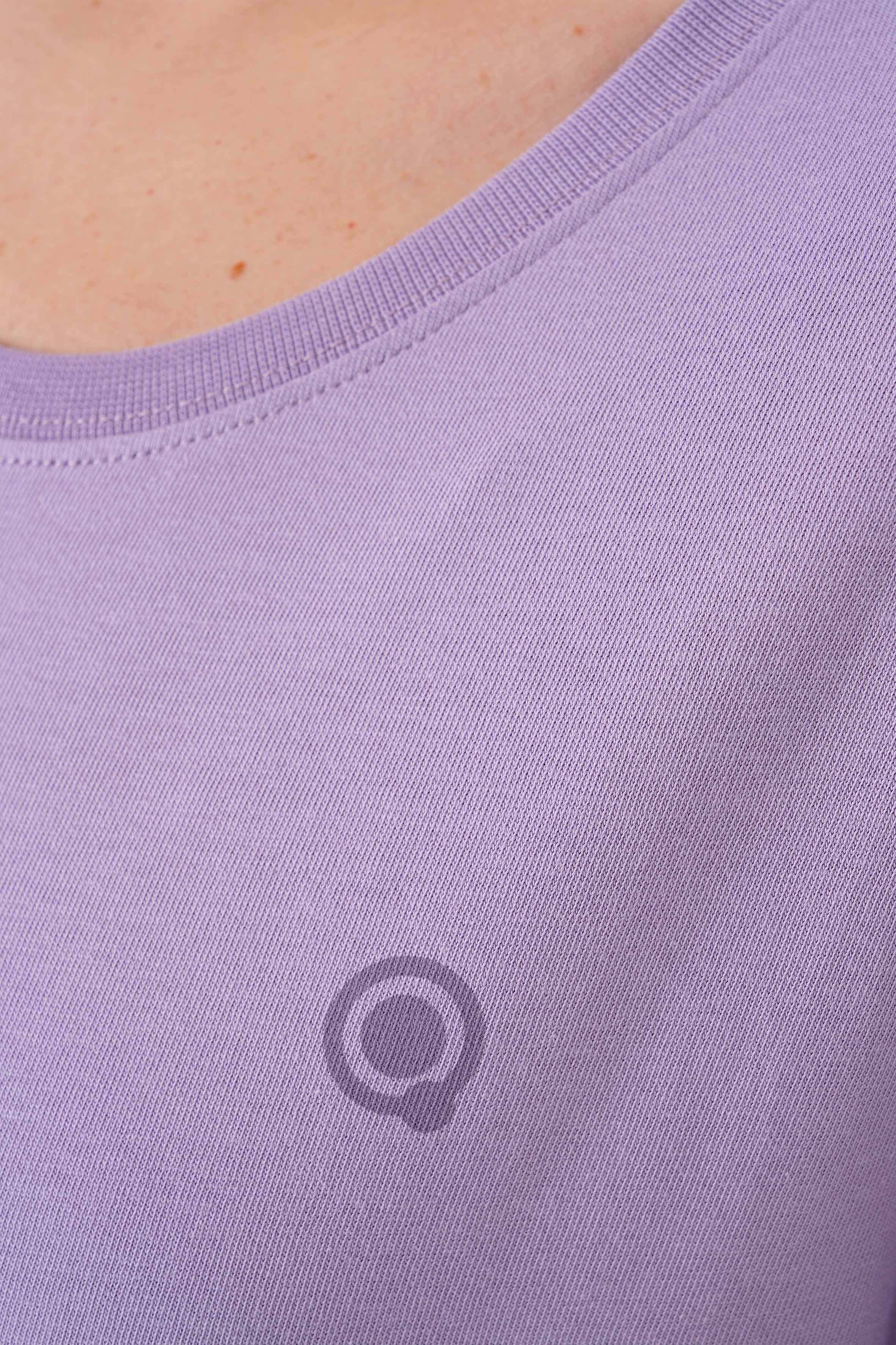 Regular %100 Organik Pamuk Mor Kadın Uzun Kollu Tişört, şıklık ve konforu birleştirir.