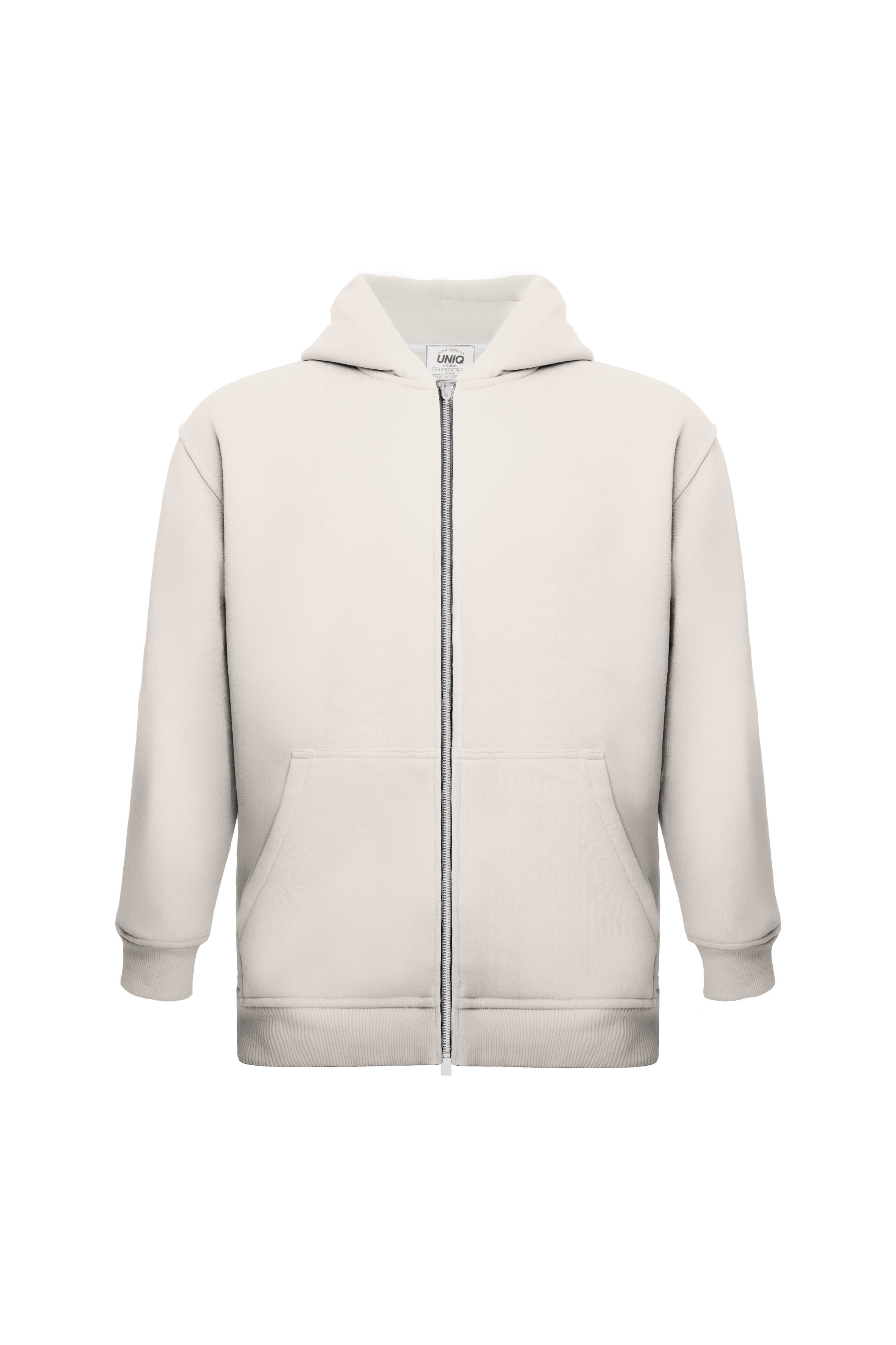 Zippered Organic Cotton Sweatshirt