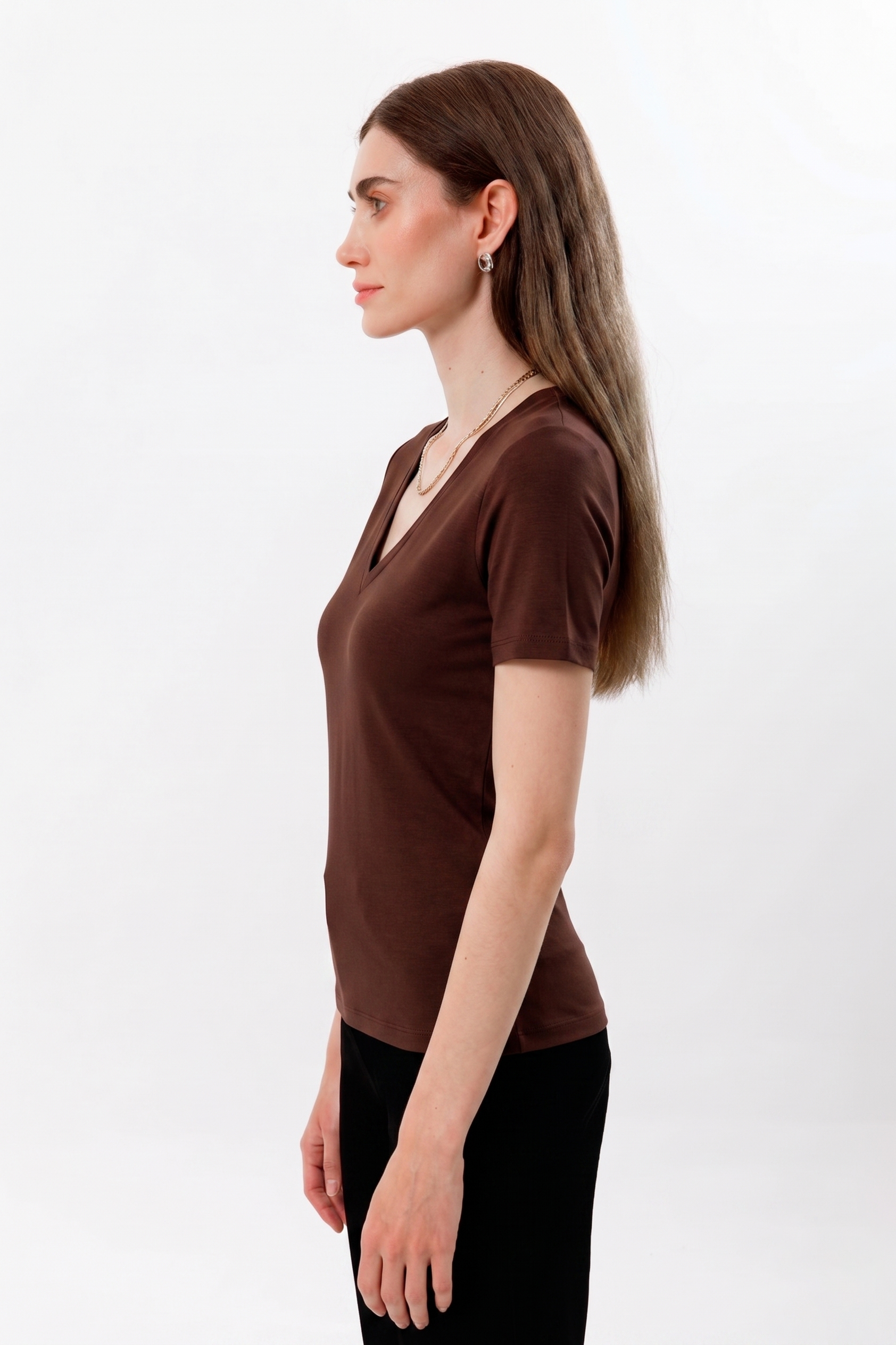 100% Organic Cotton Black Women's Long Sleeve T-Shirt
