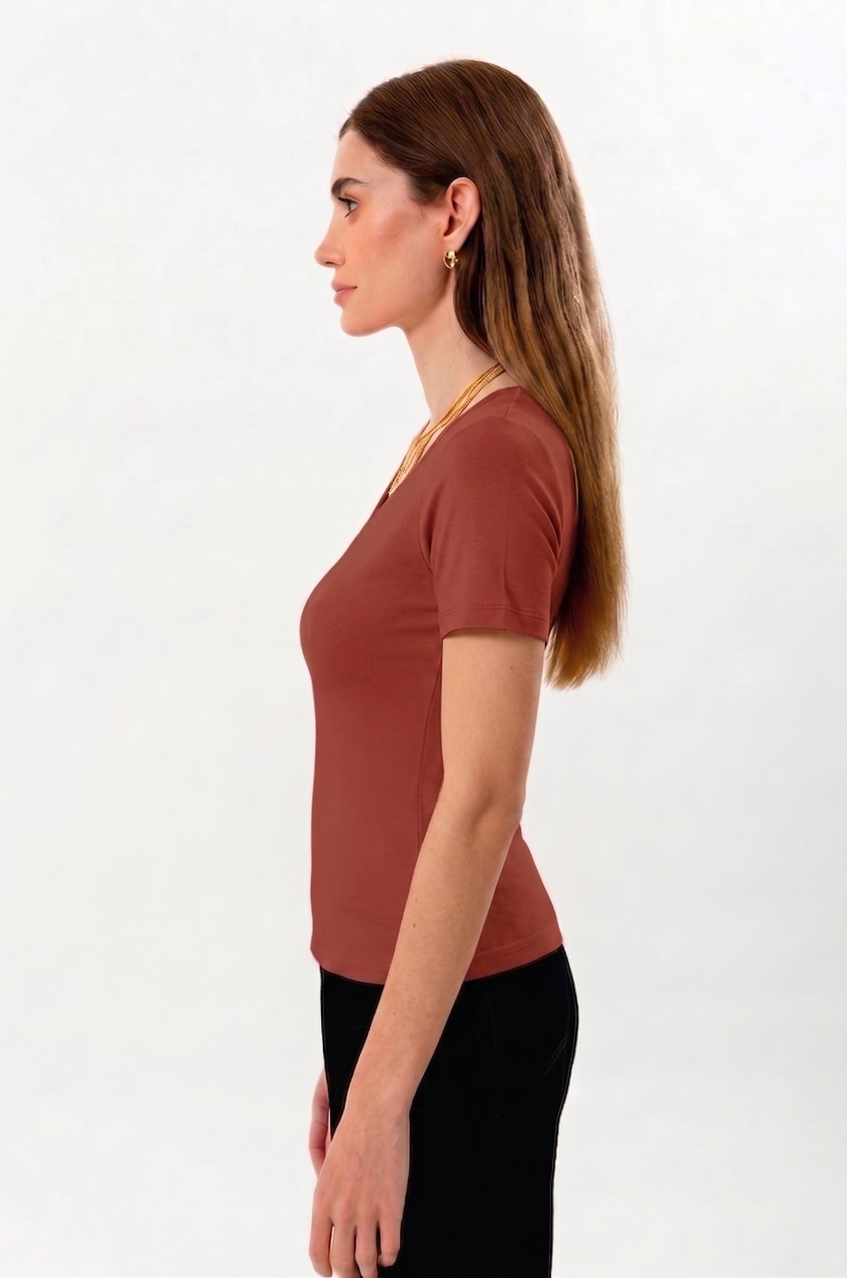 100% Organic Cotton Black Women's Long Sleeve T-Shirt