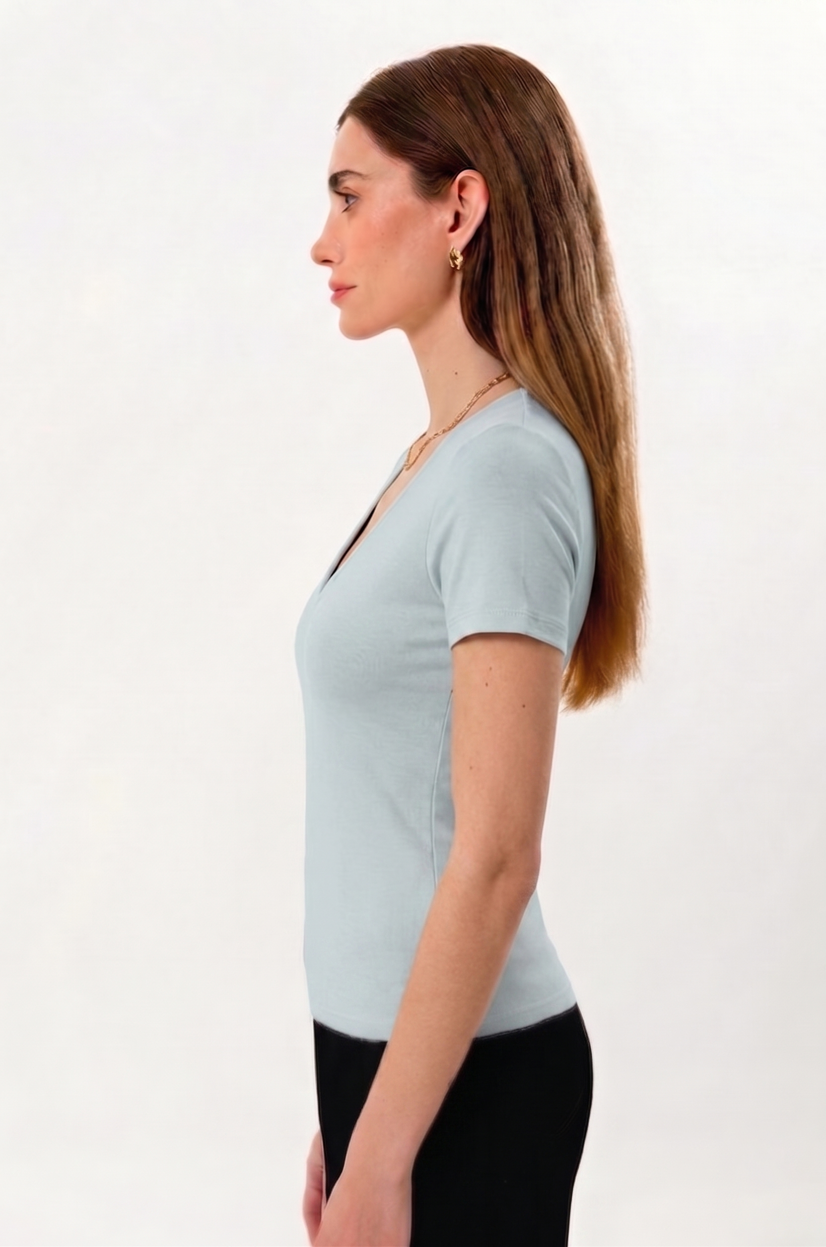 100% Organic Cotton Black Women's Long Sleeve T-Shirt