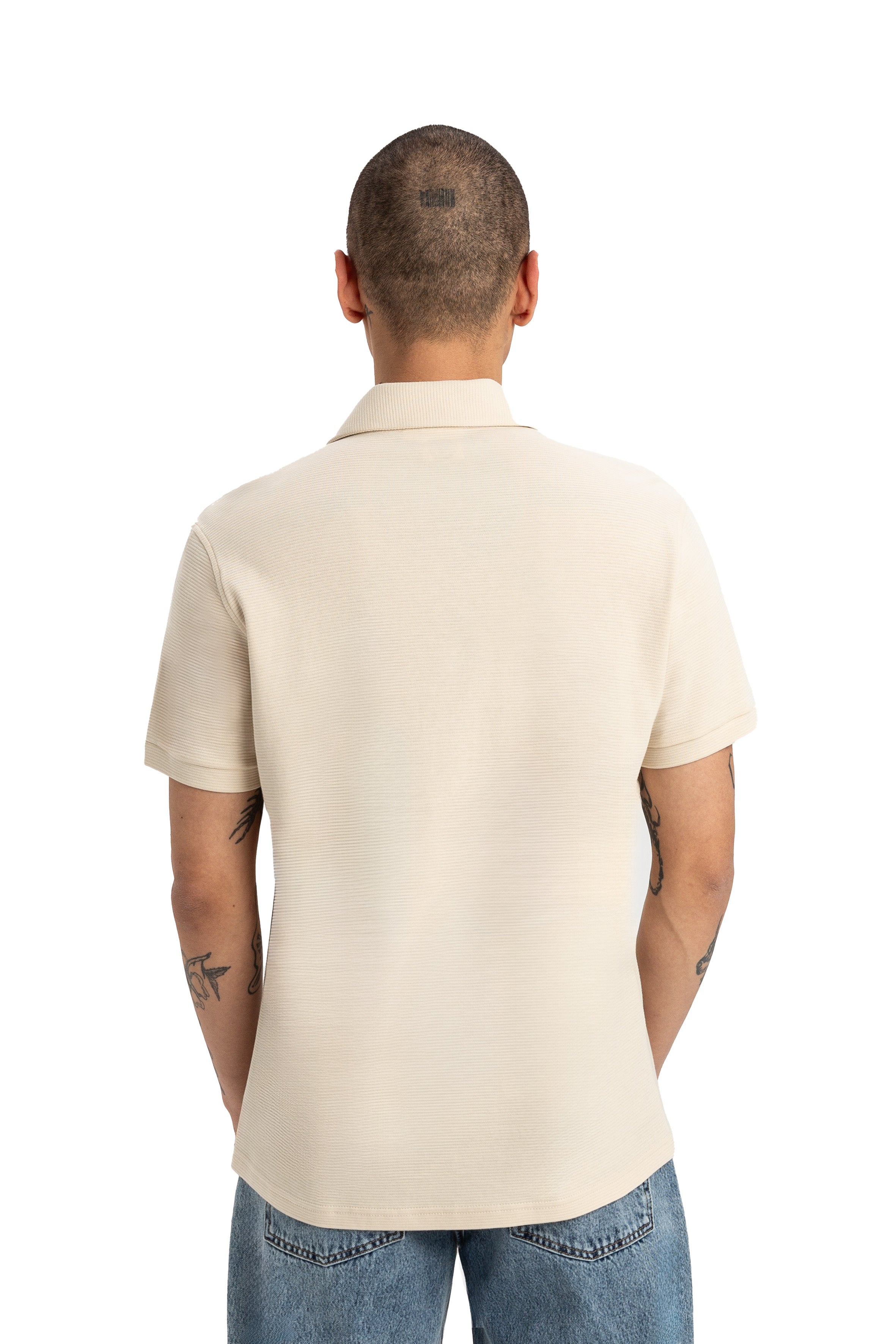 Premium Polo Neck Zipper T-Shirt