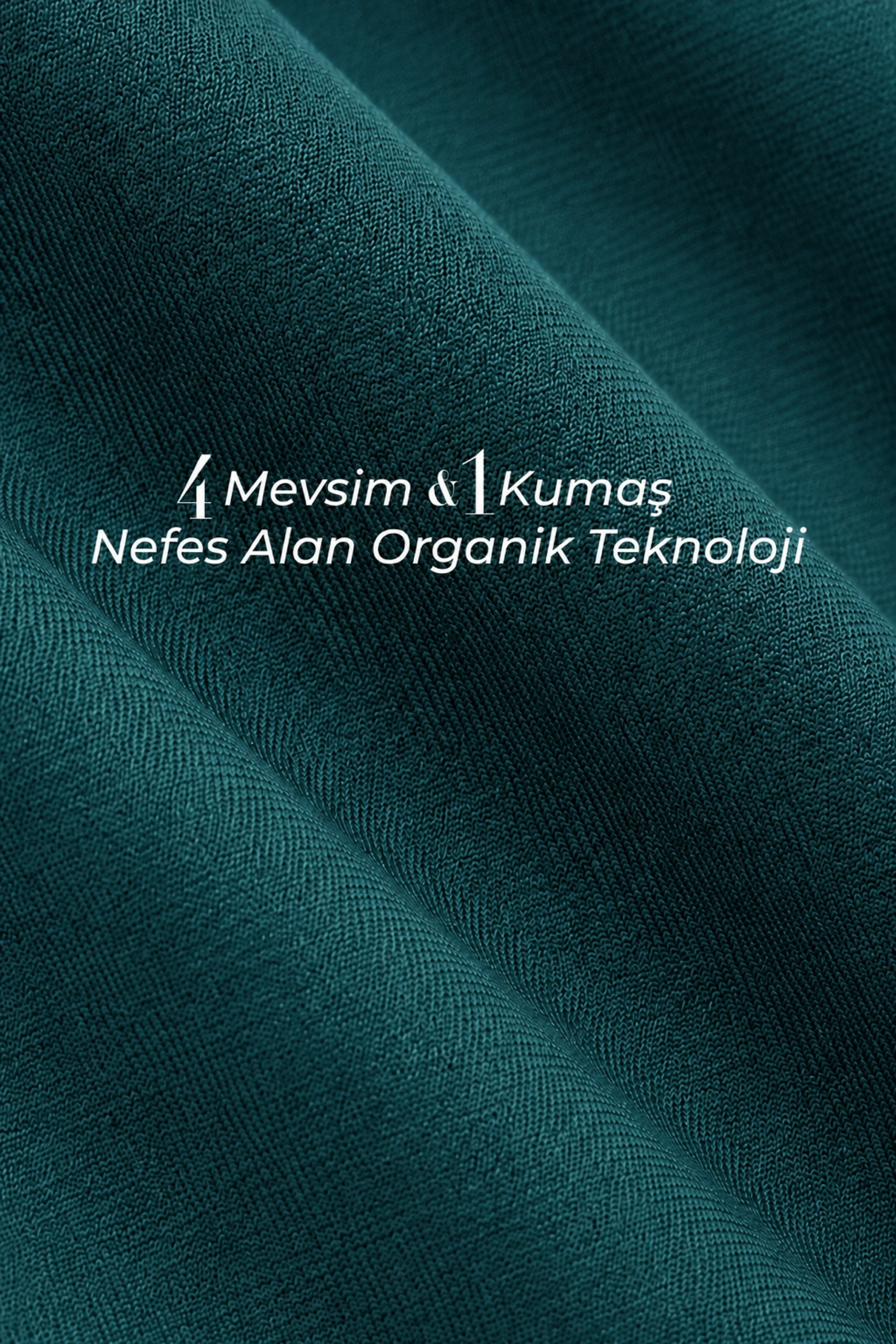 UNIQVIBE petrol mavisi kadın sweatpant organik pamuklu kumaş dokusu