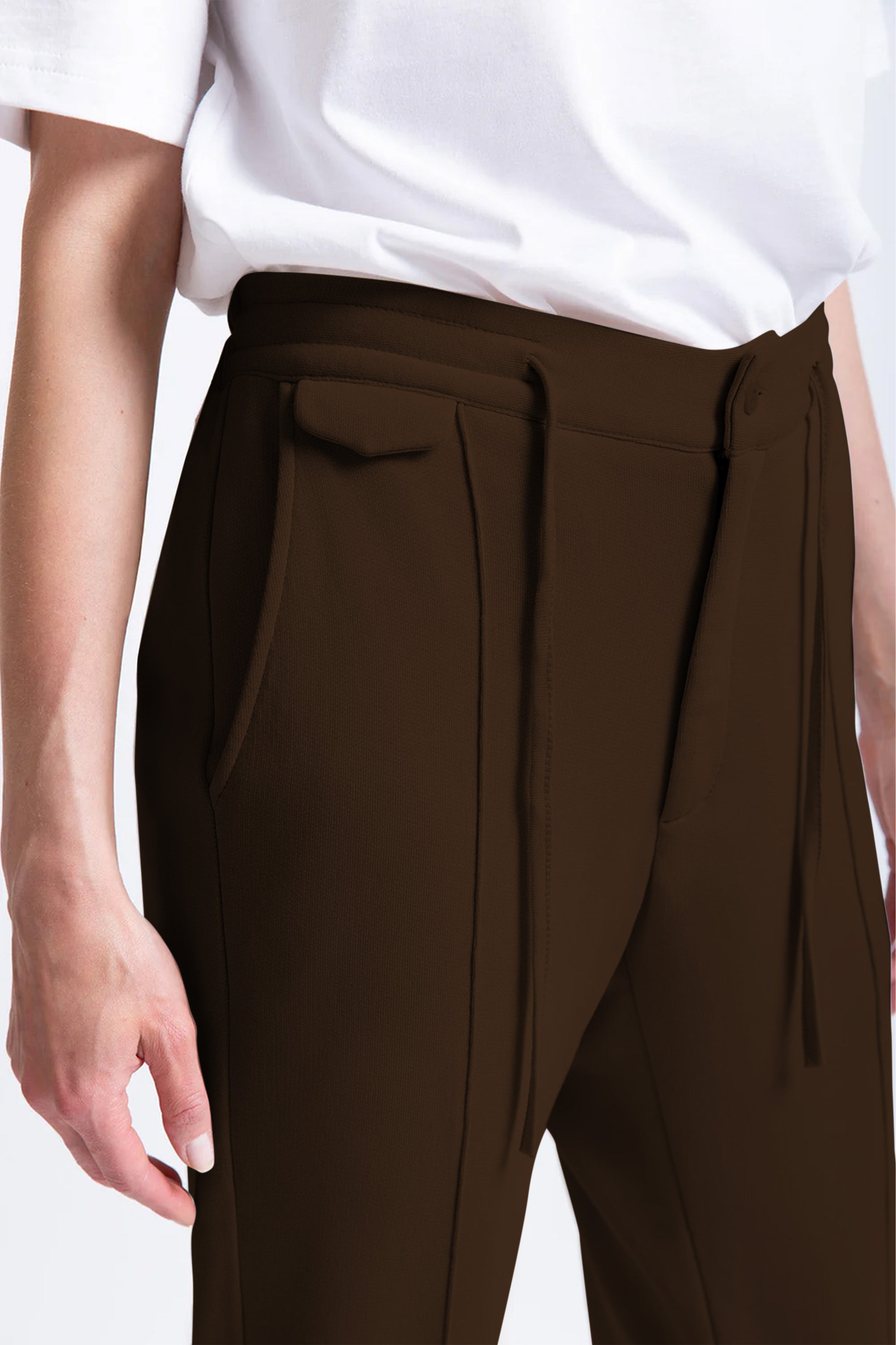 2 Parçalı Kadın Kahverengi Regular Üst ve Sweatpant Set
