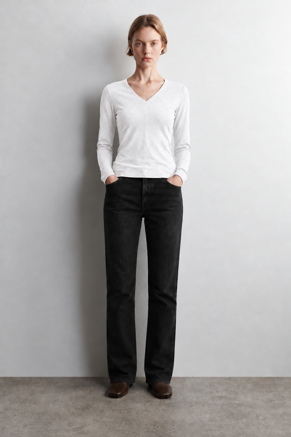 100% Organic Cotton Black Women's Long Sleeve T-Shirt