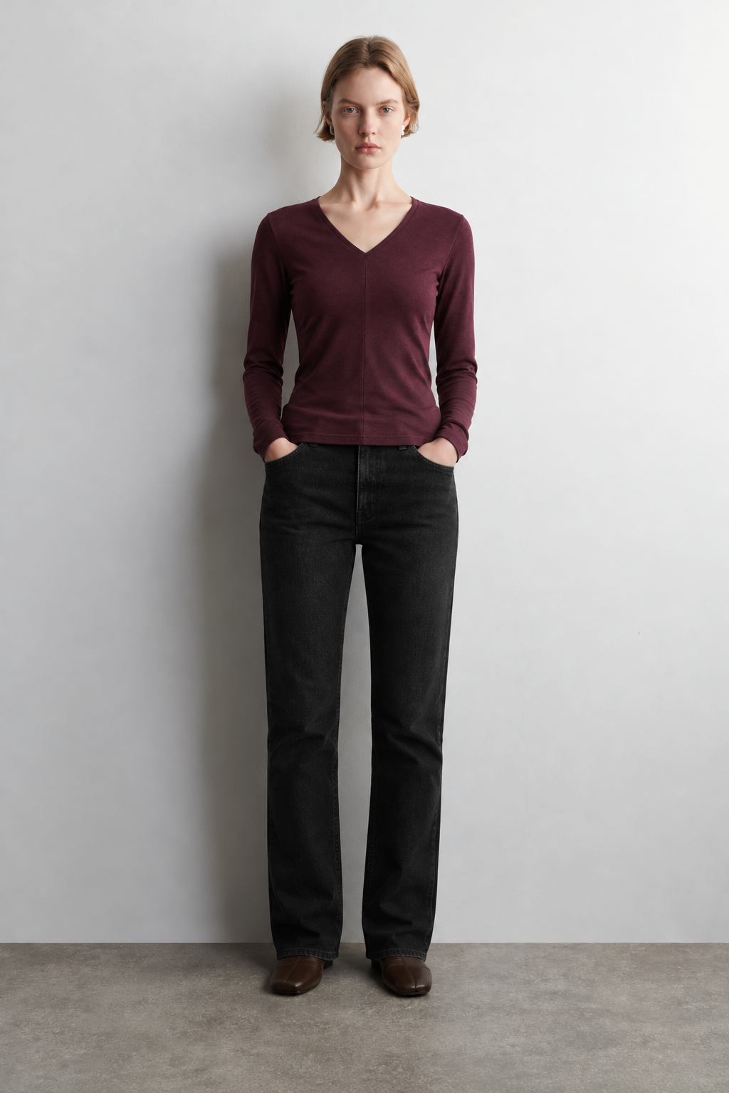 100% Organic Cotton Black Women's Long Sleeve T-Shirt
