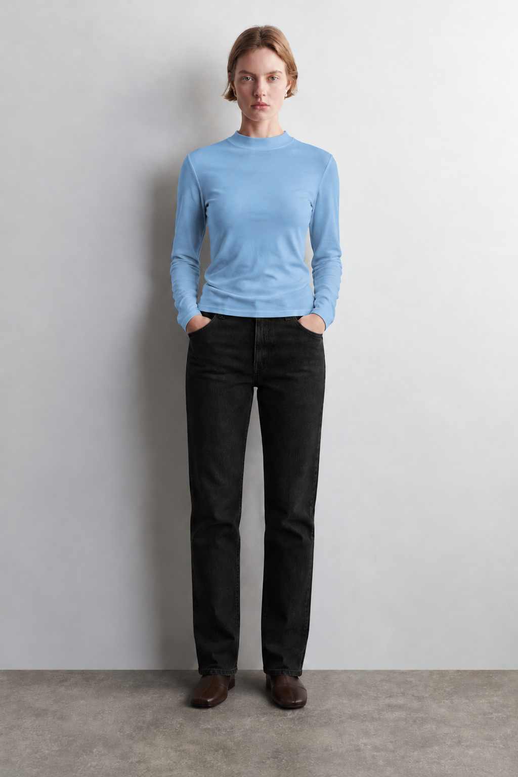 100% Organic Cotton Black Women's Long Sleeve T-Shirt