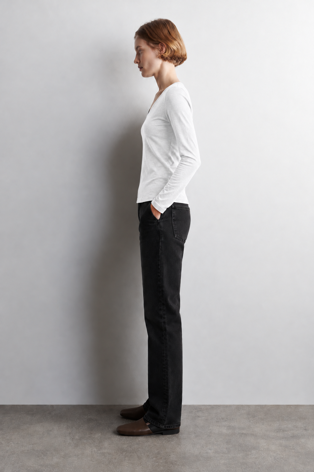 100% Organic Cotton Black Women's Long Sleeve T-Shirt