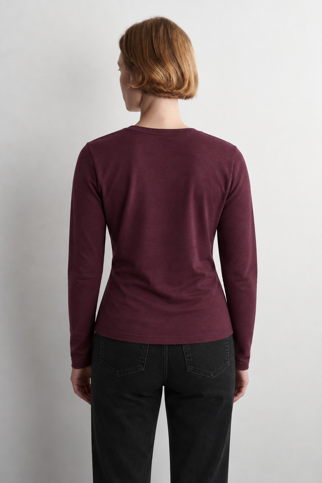 100% Organic Cotton Black Women's Long Sleeve T-Shirt