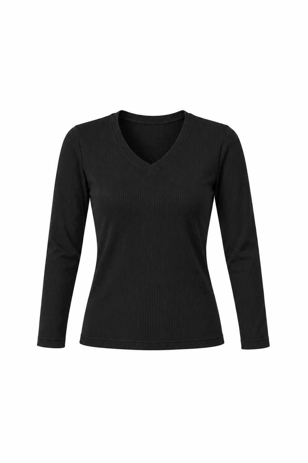 100% Organic Cotton Black Women's Long Sleeve T-Shirt
