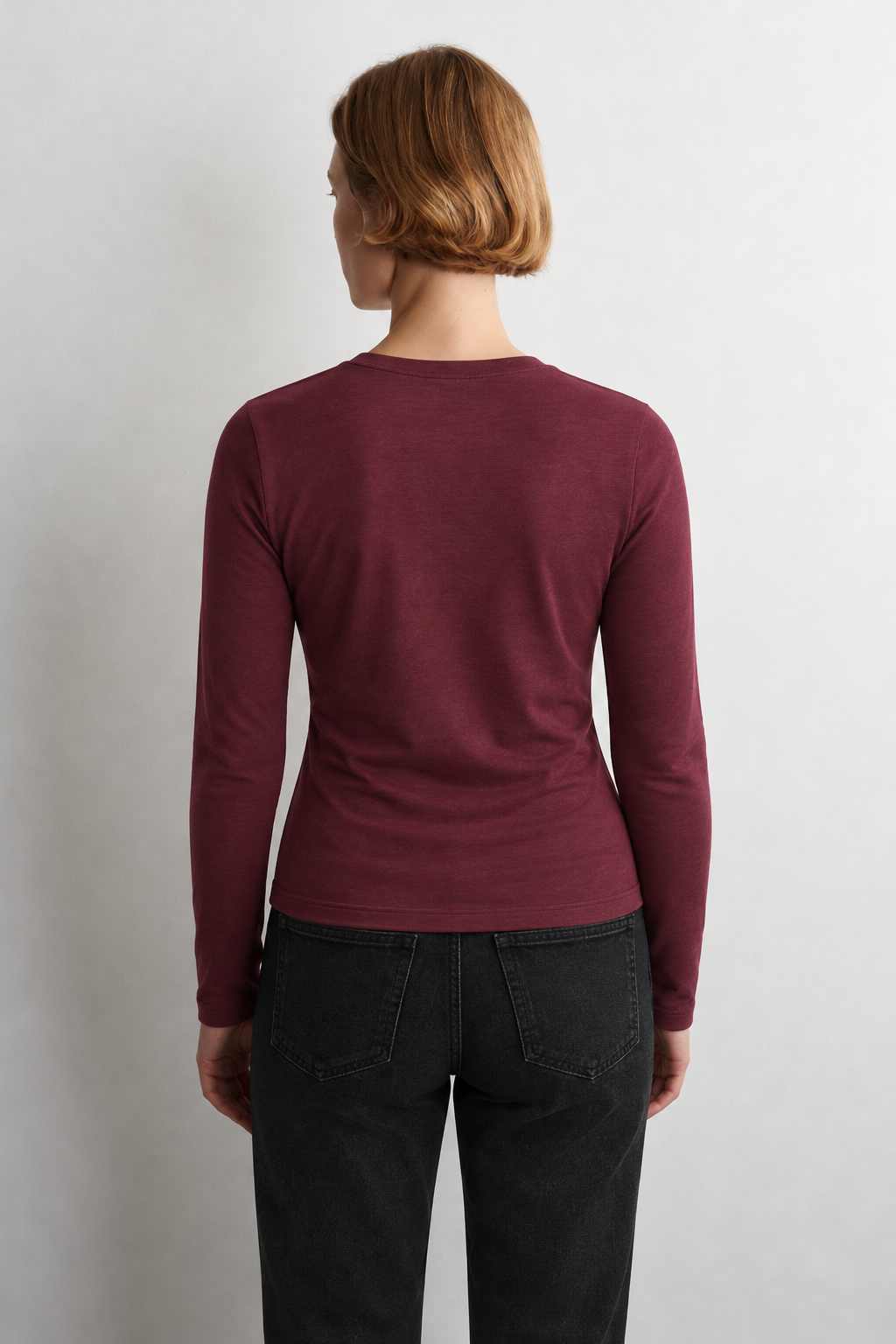 100% Organic Cotton Black Women's Long Sleeve T-Shirt