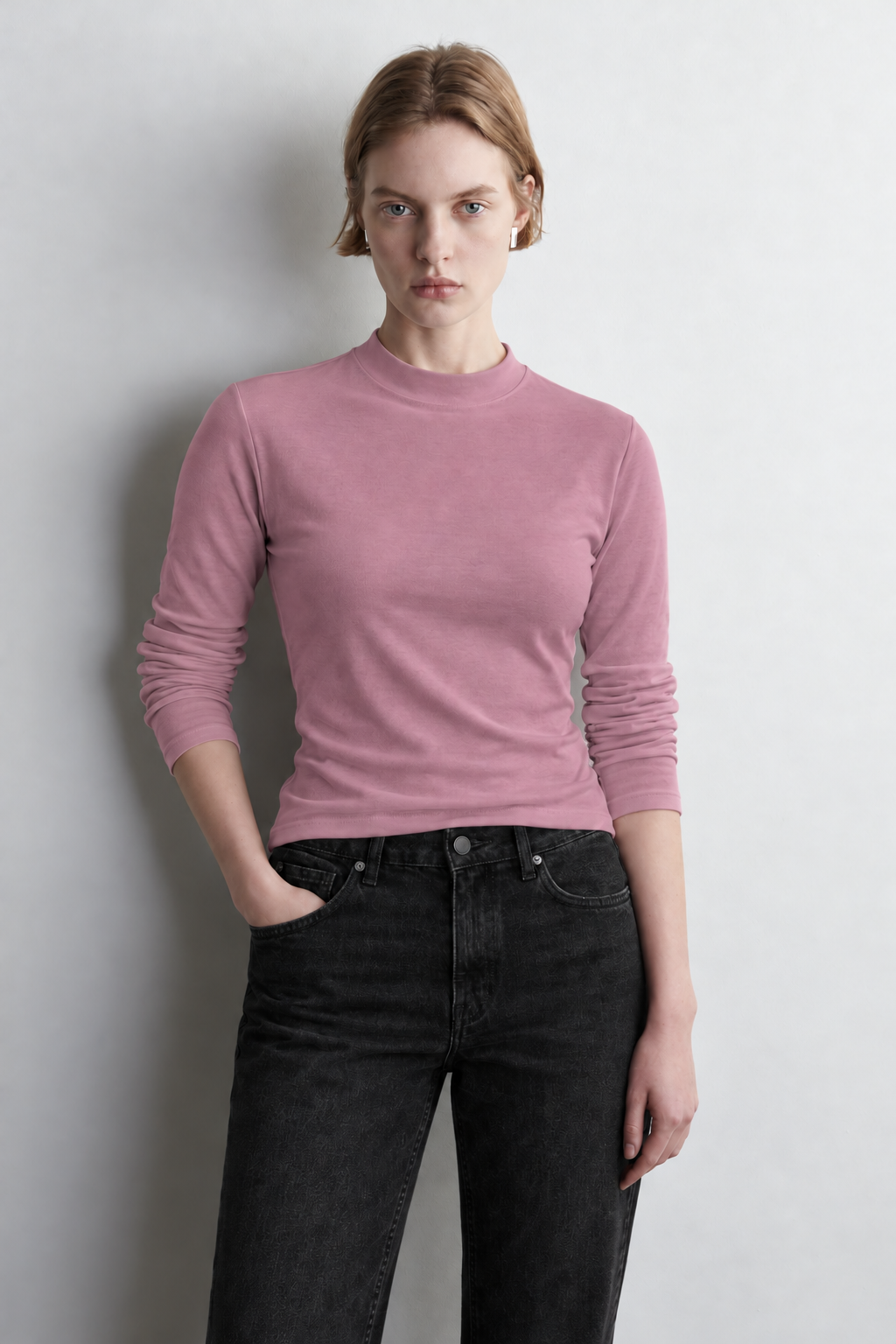 100% Organic Cotton Black Women's Long Sleeve T-Shirt