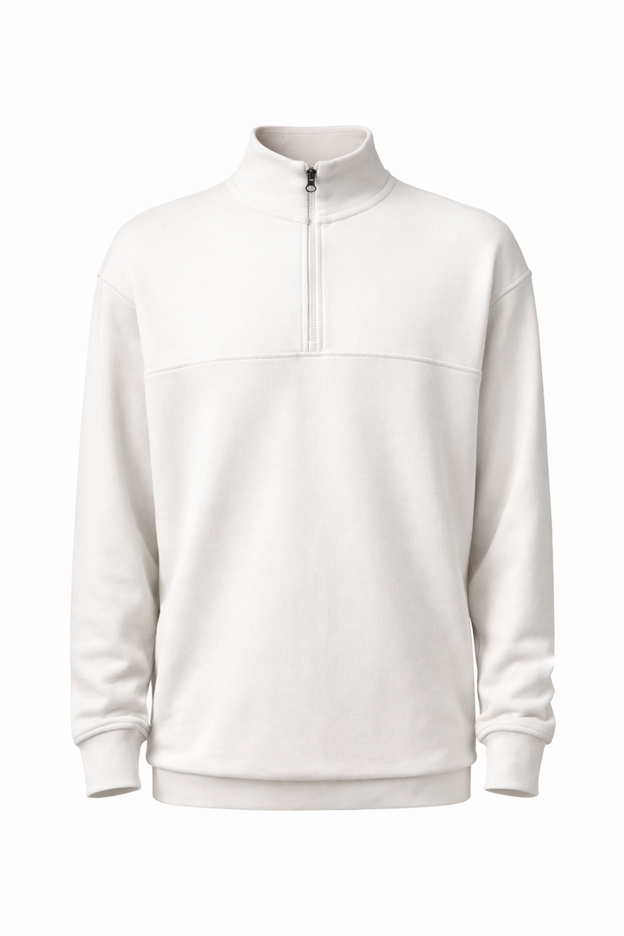 %100 organik pamuk kumaştan üretilmiş taş rengi yarım fermuarlı sweatshirt. Doğal pamuk dokusu sayesinde nefes alabilir, yumuşak ve cilt dostu yapı sunar. Günlük kullanım, rahat stil ve sürdürülebilir moda tercih edenler için ideal organik pamuk erkek sweatshirt modeli. Minimal tasarımı, dik yaka detayı ve modern kesimiyle hem casual kombinlerde hem şehir stilinde kullanılabilir. Organik pamuk yarım fermuarlı sweatshirt, çevre dostu üretim ve konforu bir arada sunar.