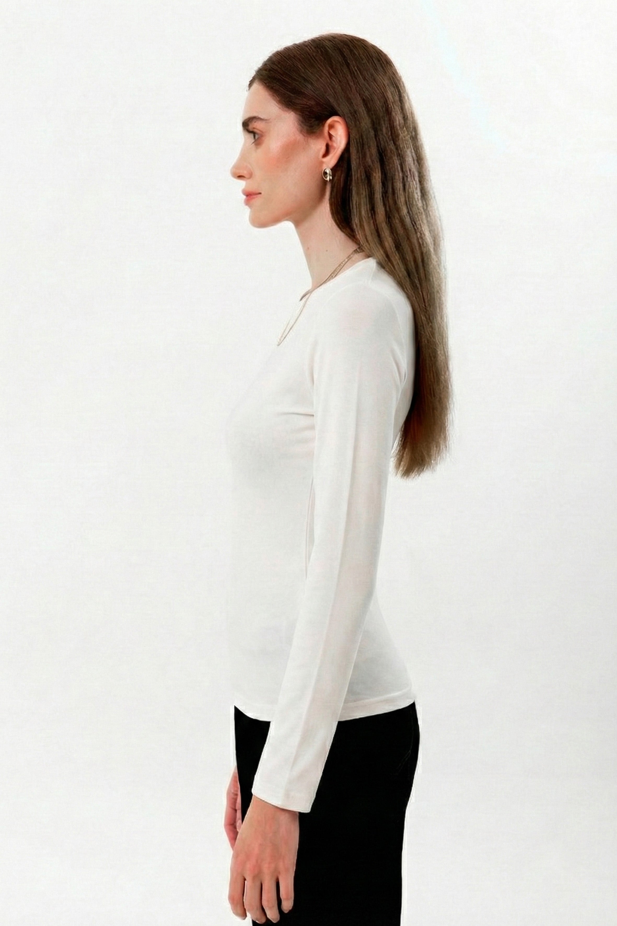 100% Organic Cotton Purple Women's Long Sleeve T-Shirt