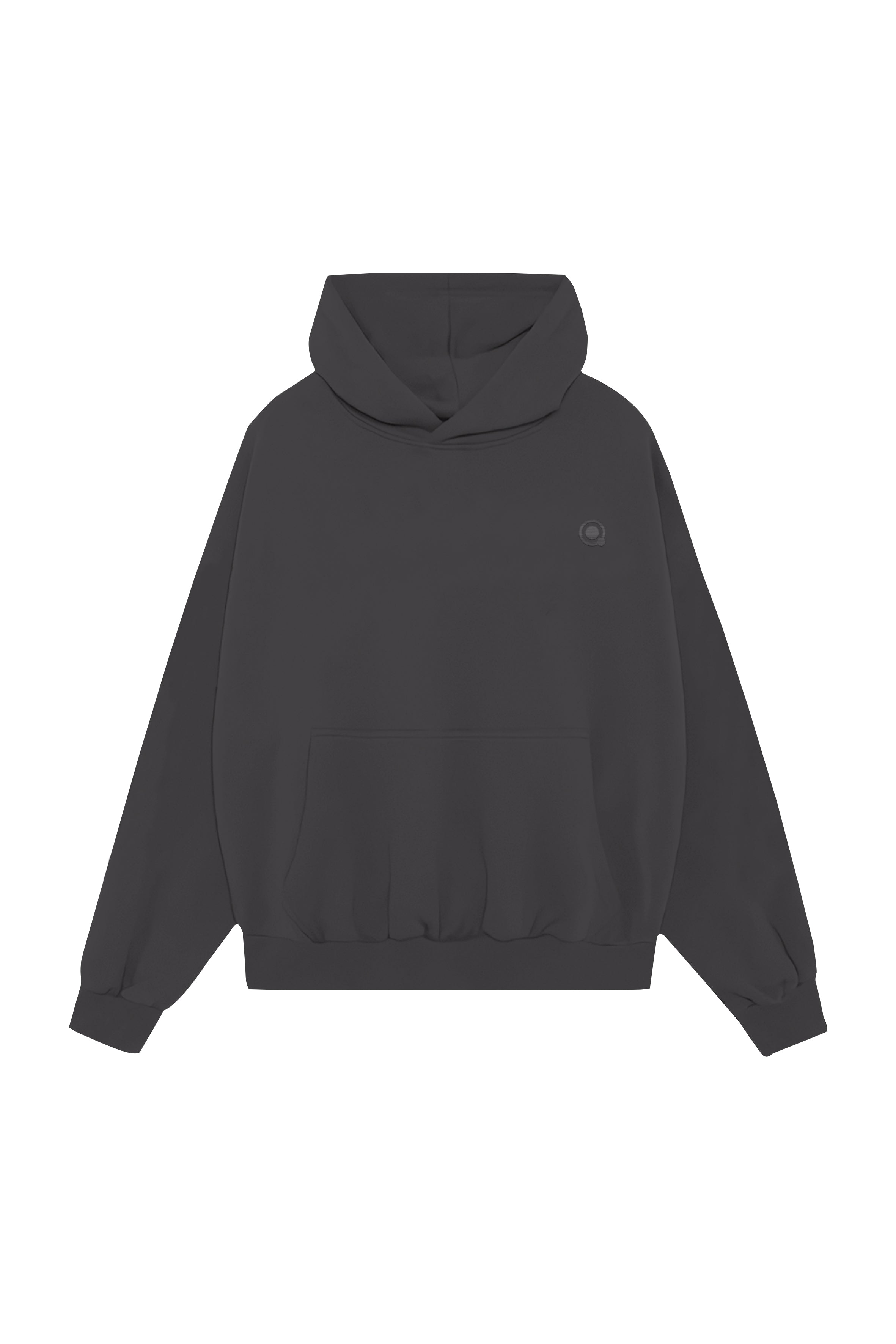 Antrasit pamuklu erkek kapüşonlu hoodie #Renk_Antrasit