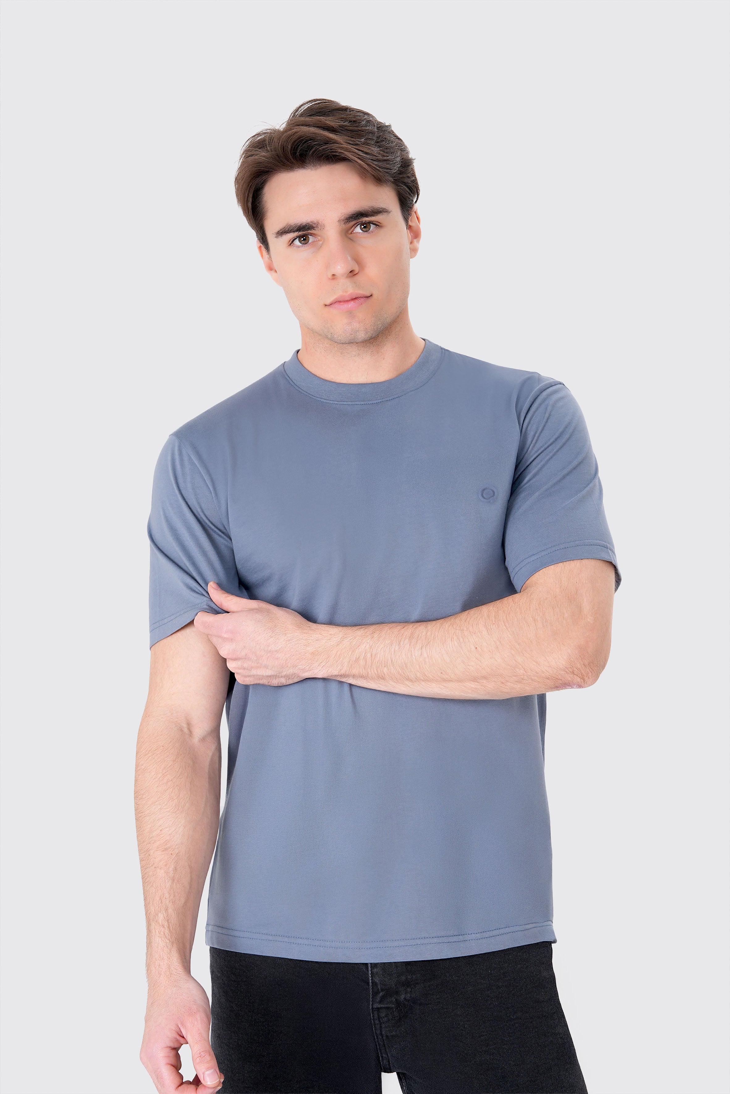 Basic 3'lü Tişört Set; Siyah, Beyaz, Kurşuni