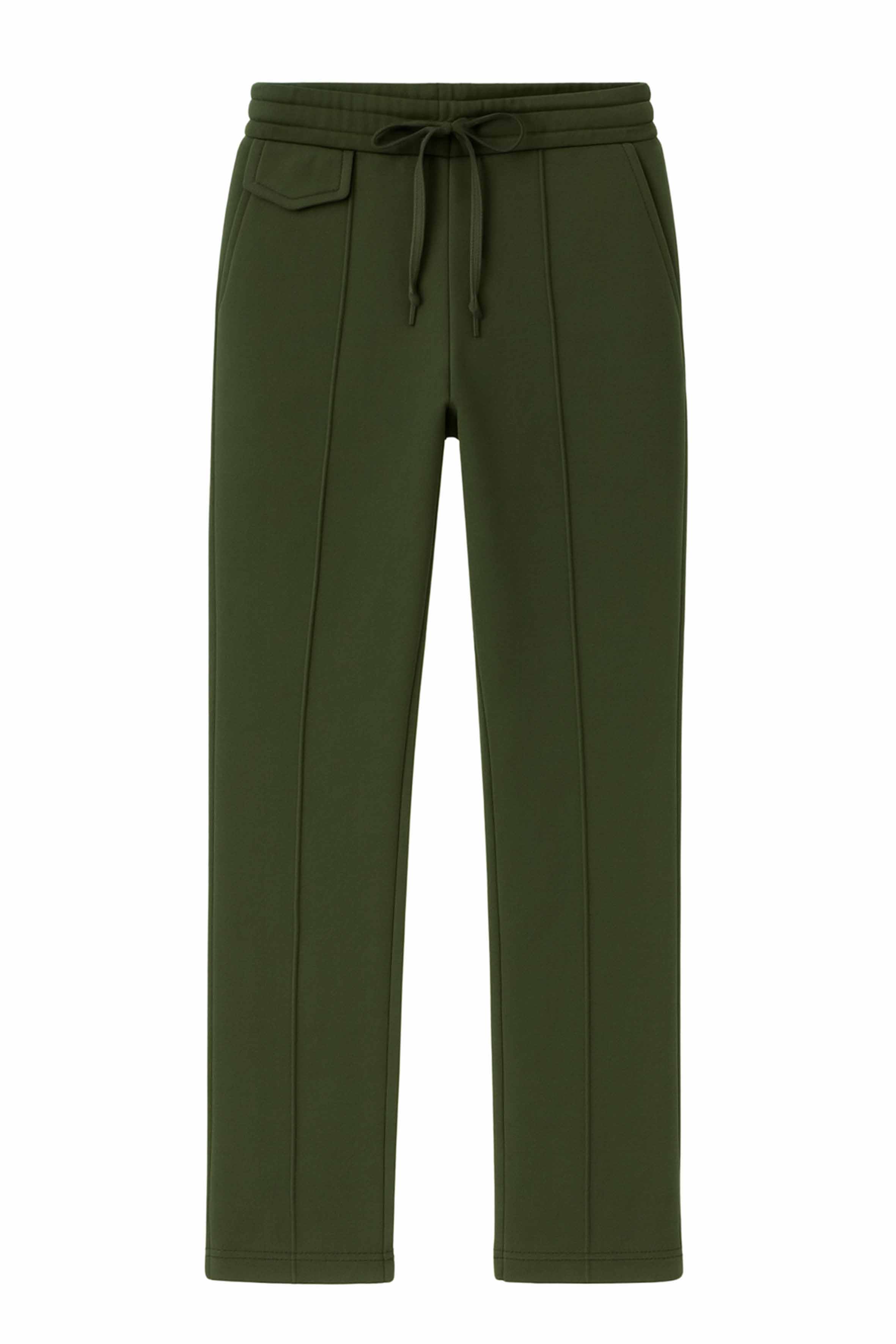 Haki pamuklu kadın sweatpant #Renk_Haki