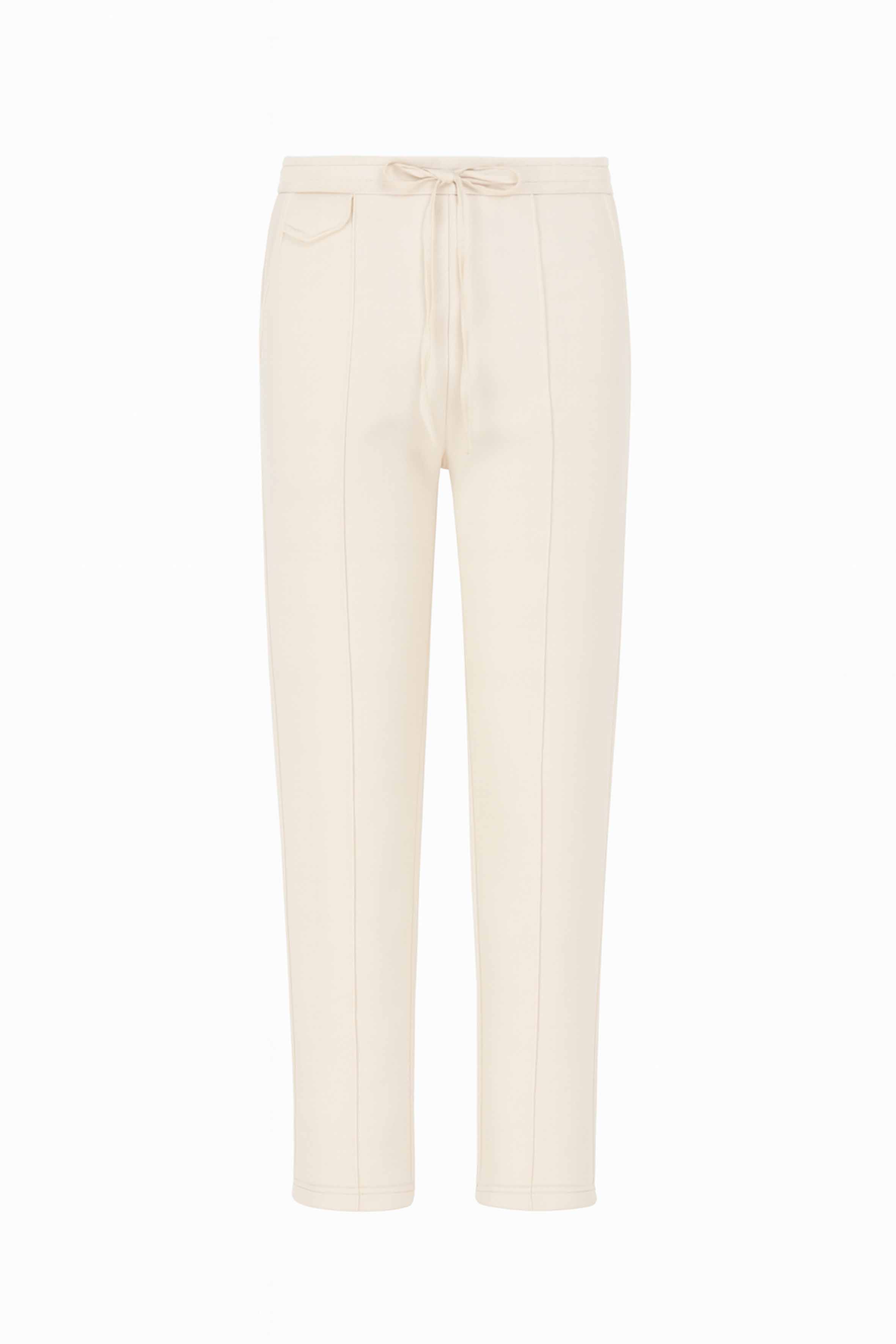 Krem pamuklu erkek sweatpant #Renk_Krem
