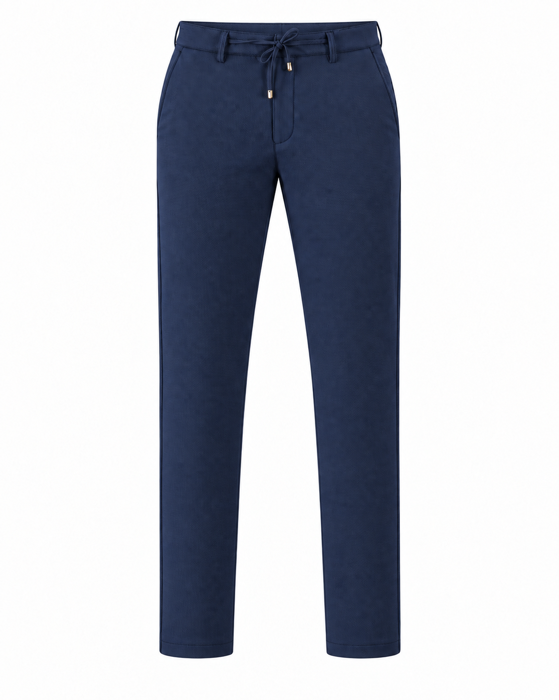 UNIQVIBE TENCEL™ rahat kesim erkek lacivert pantolon, %96 TENCEL™ ve %4 spandex içeren yumuşak ve esnek kumaşıyla günlük kullanımda konfor sunar. Bağcıklı bel tasarımı ve rahat kalıbıyla şık ve kullanışlı bir erkek pantolon seçeneğidir.