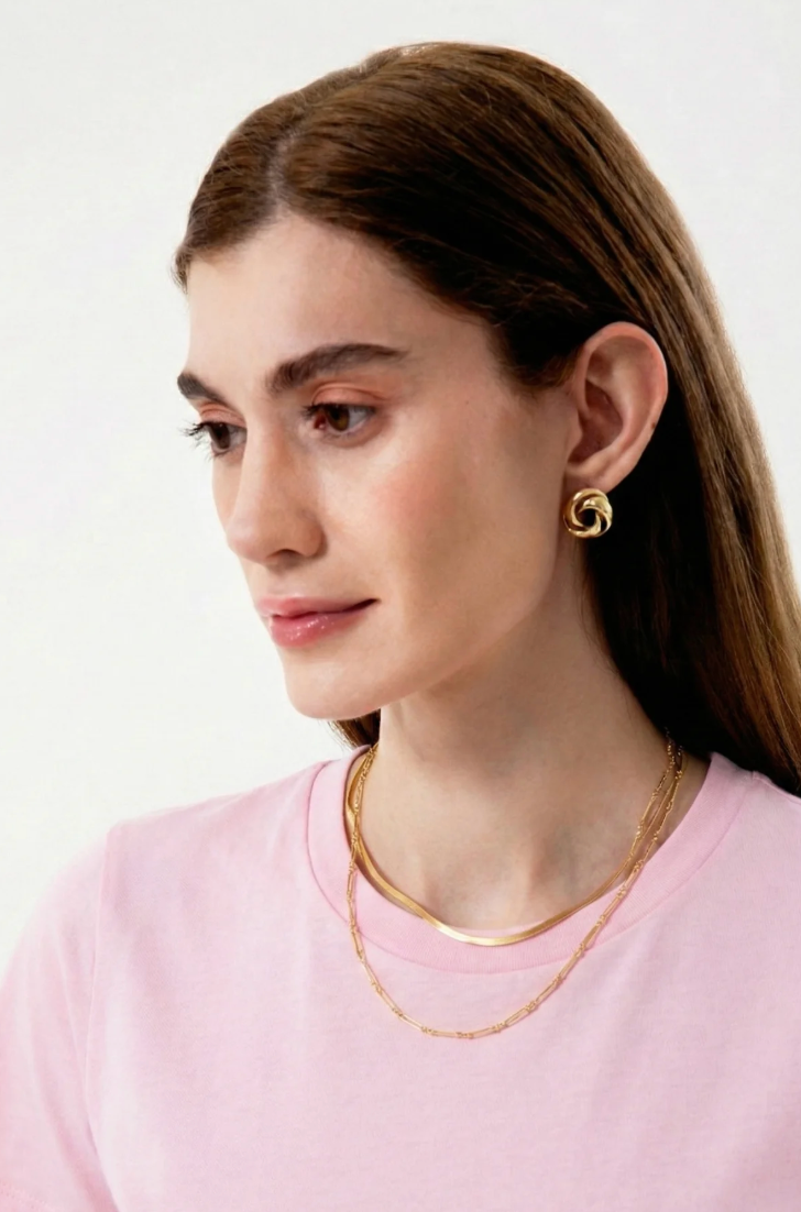 %100 Organik Pamuk Kadın Bisiklet Yaka 2’li Set – Antrasit & Pembe