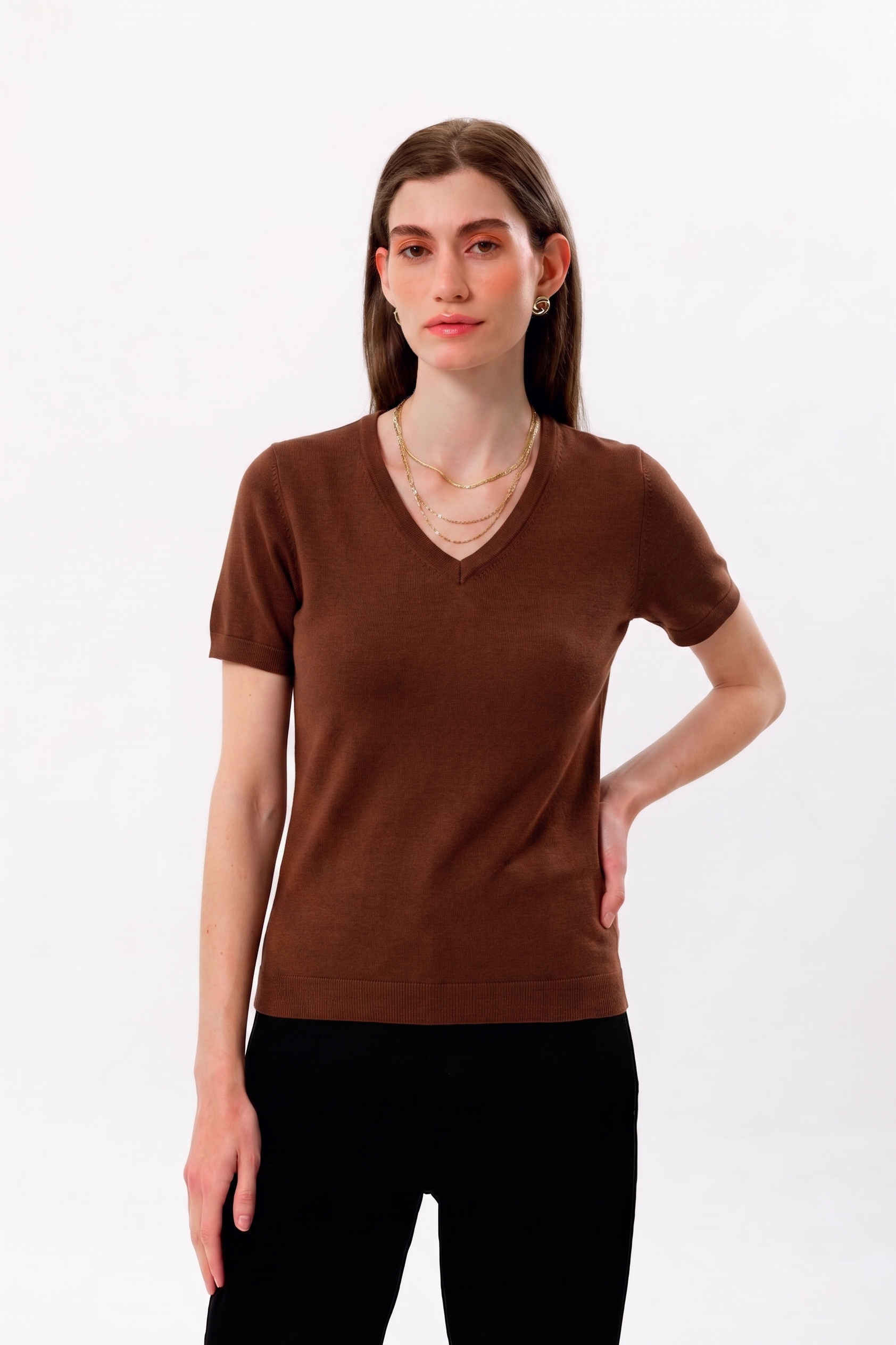 100% Organic Cotton Black Women's Long Sleeve T-Shirt