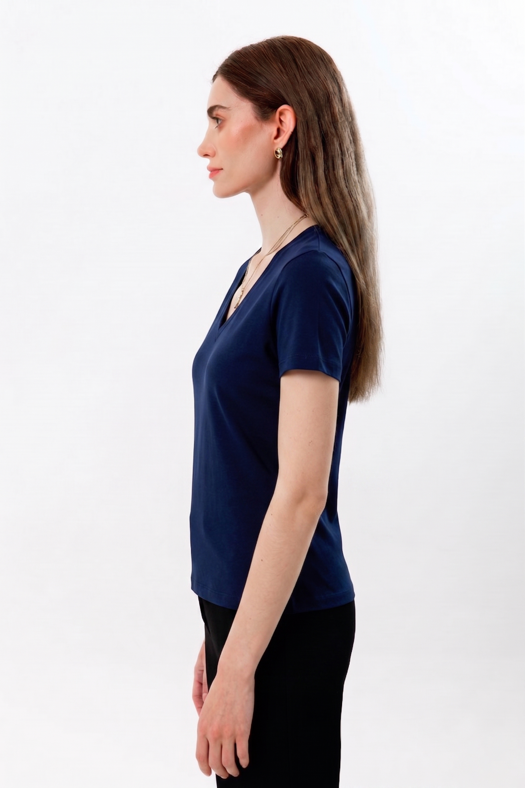 100% Organic Cotton Black Women's Long Sleeve T-Shirt