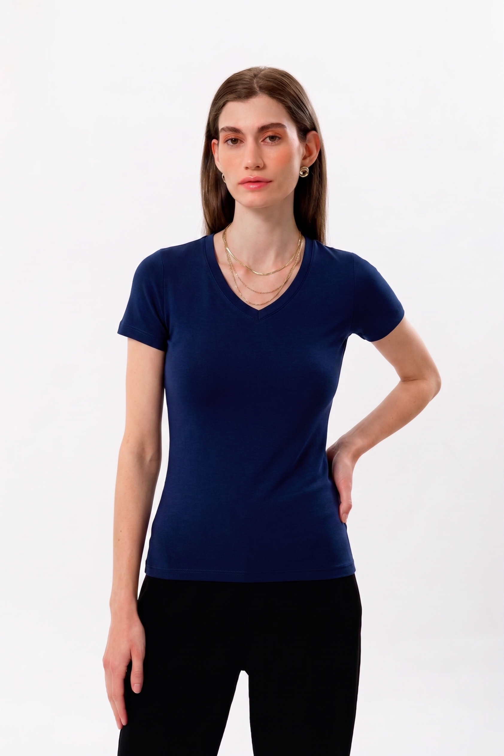 100% Organic Cotton Black Women's Long Sleeve T-Shirt