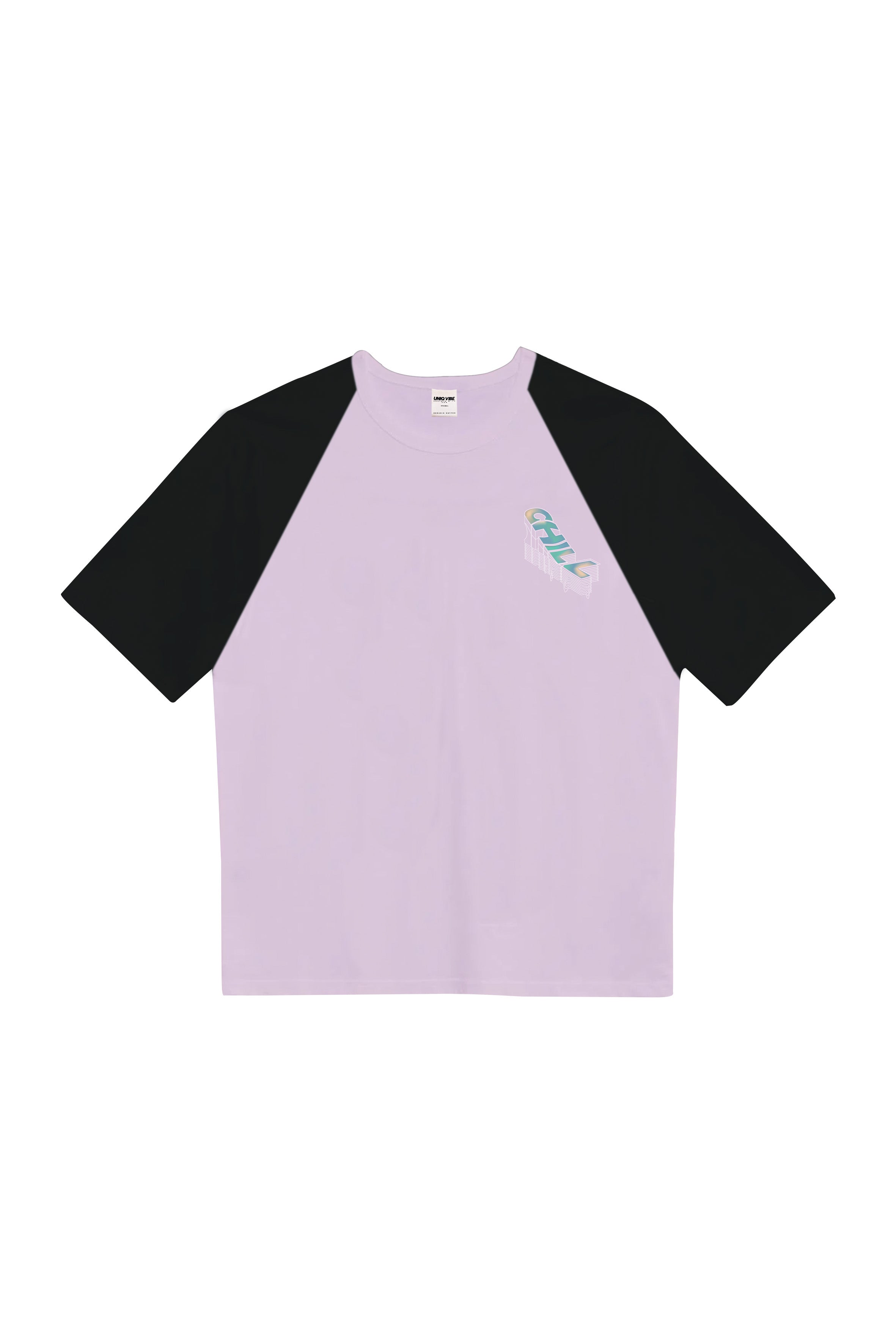 Pembe oversize baskılı pamuklu basic erkek tişört #Renk_Pembe