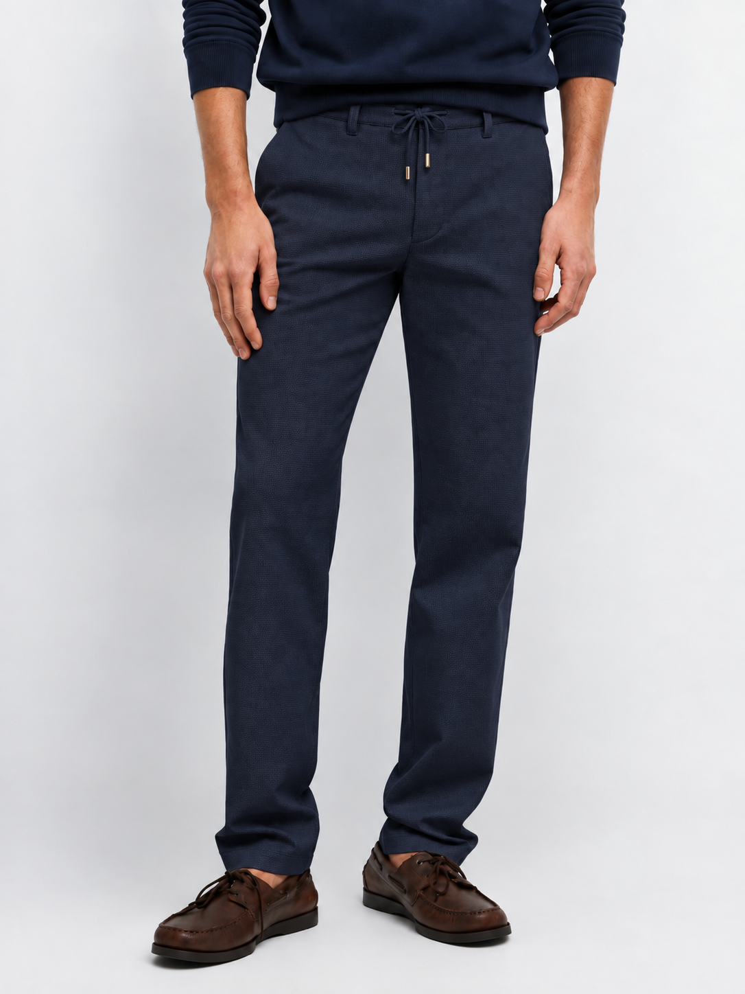 TENCEL™ Rahat Kesim Erkek Lacivert Pantolon