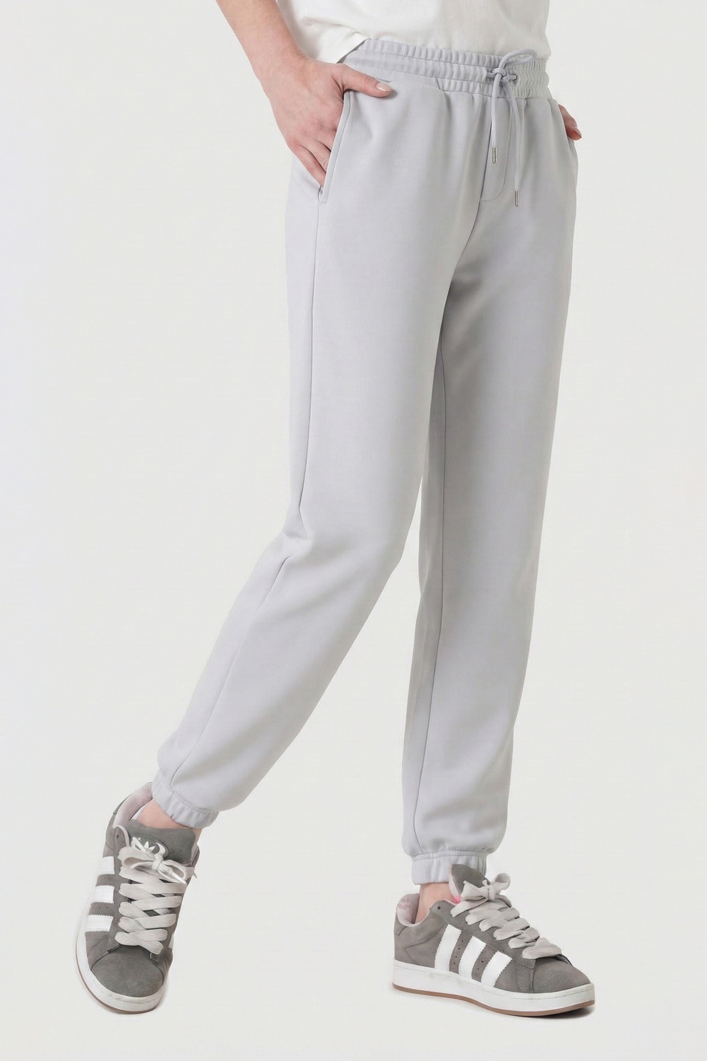 Organik Pamuklu Taş Renk Kadın Jogger