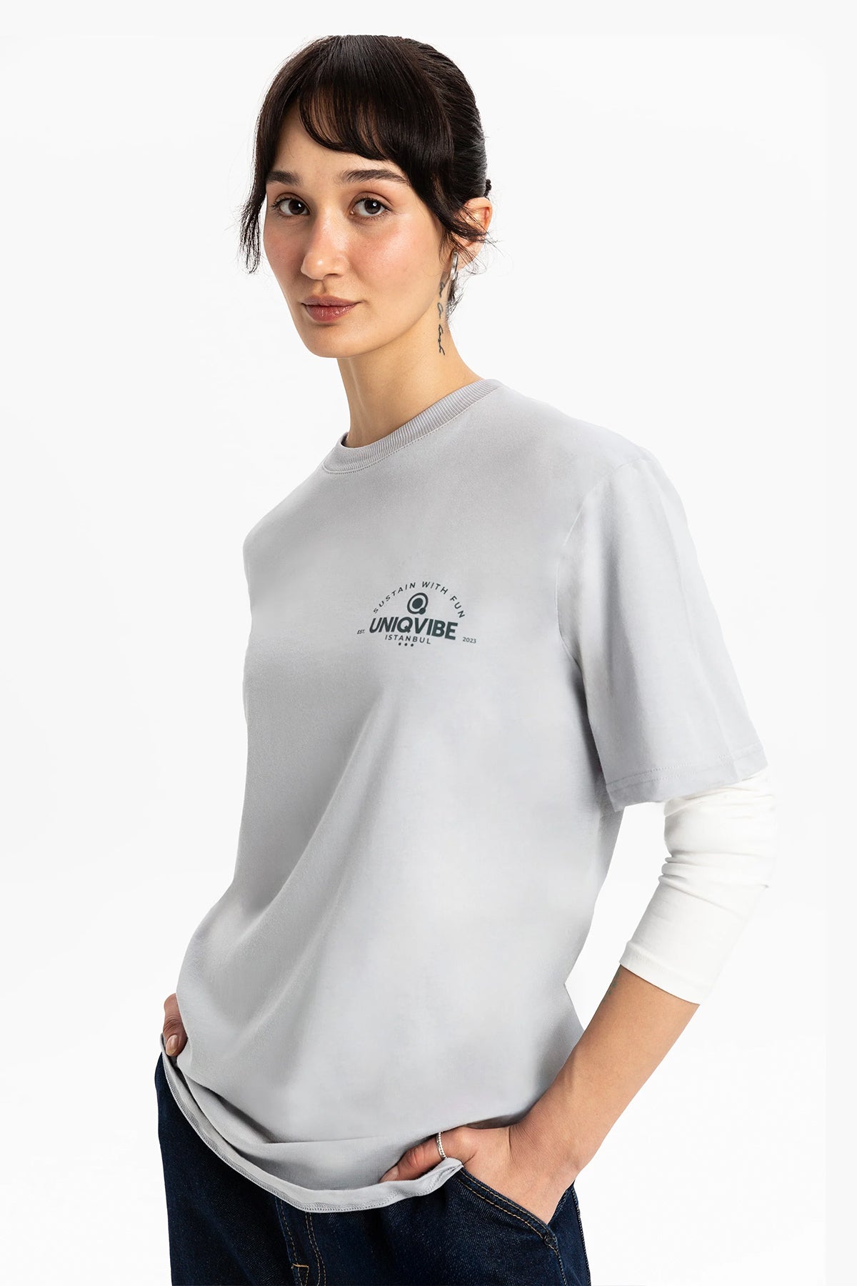 Regular Kadın T-shirt Set | UNIQBOX