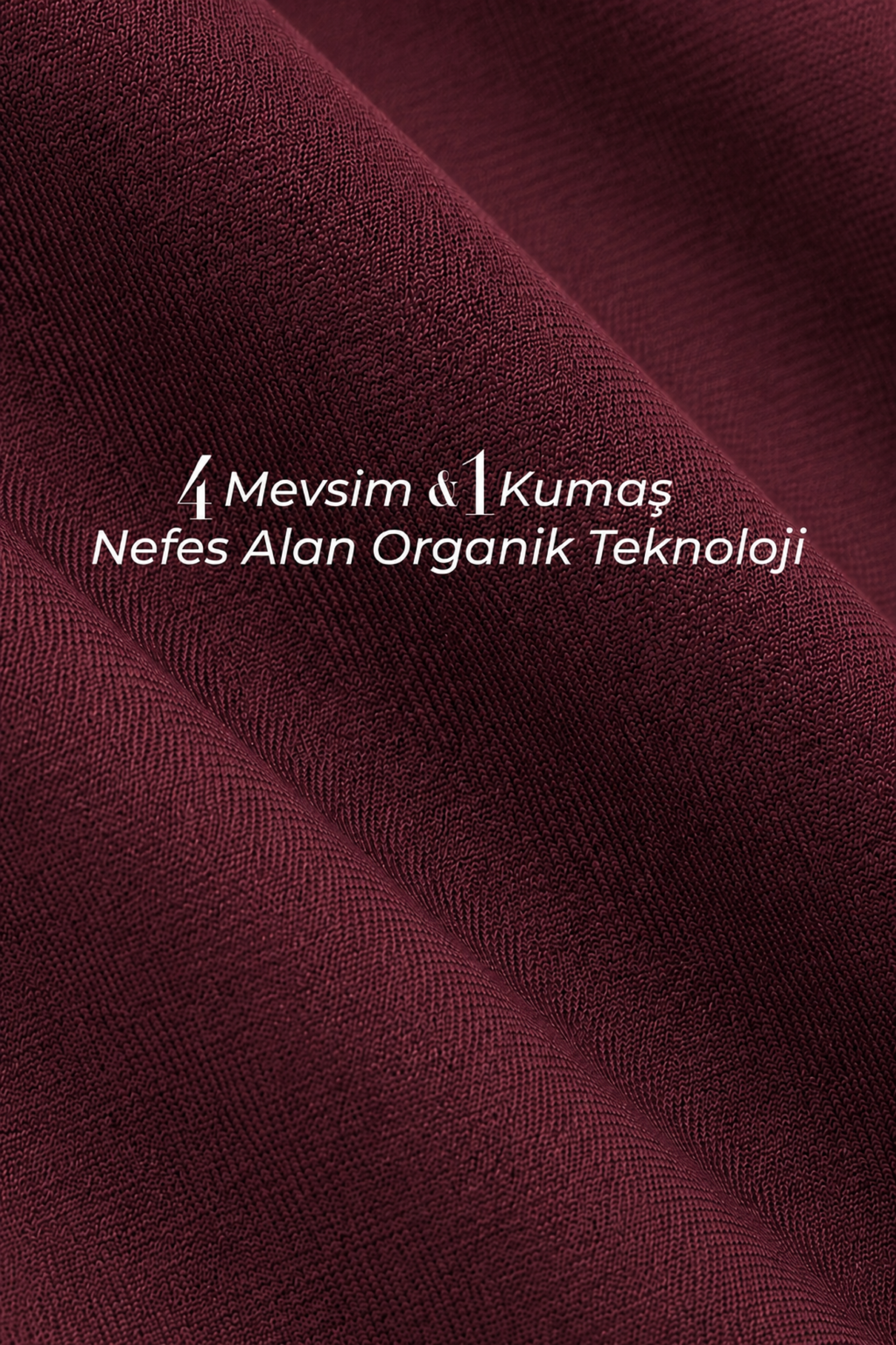 UNIQVIBE bordo kadın sweatpant organik pamuklu kumaş dokusu