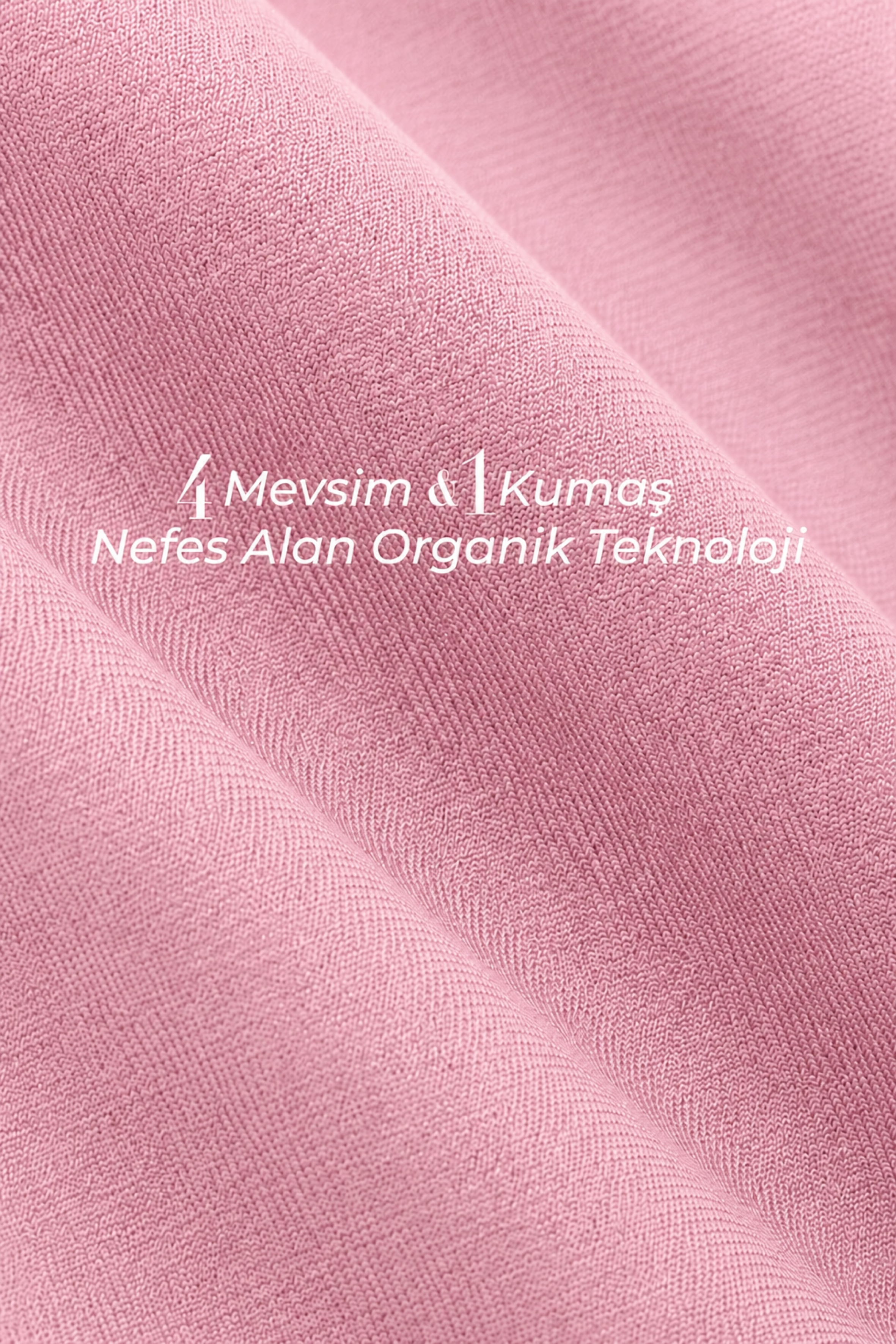 UNIQVIBE pembe kadın sweatpant organik pamuklu kumaş dokusu