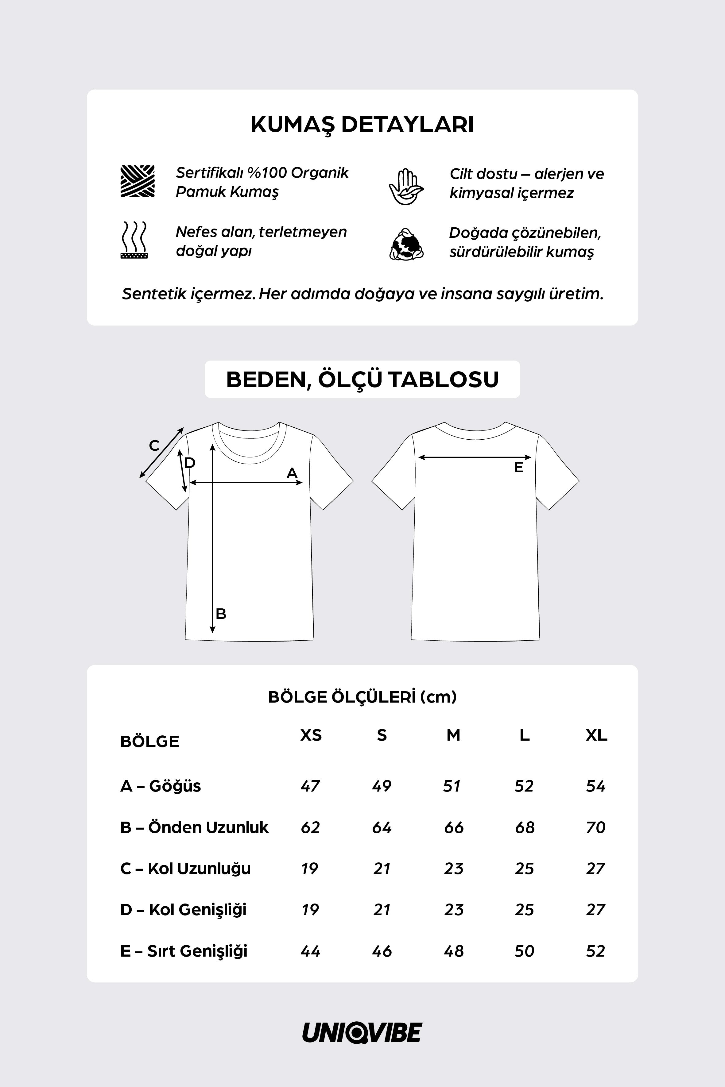 %100 Organik Pamuk Siyah Baskılı Kadın Tişört