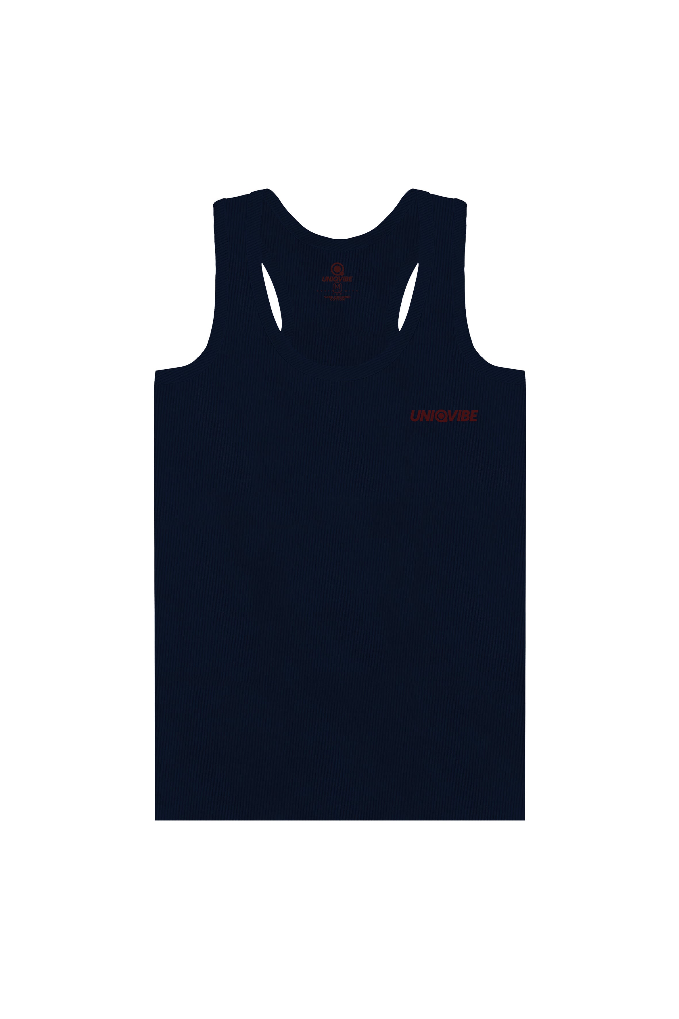 Fitilli Navy Blue Kolsuz Üst