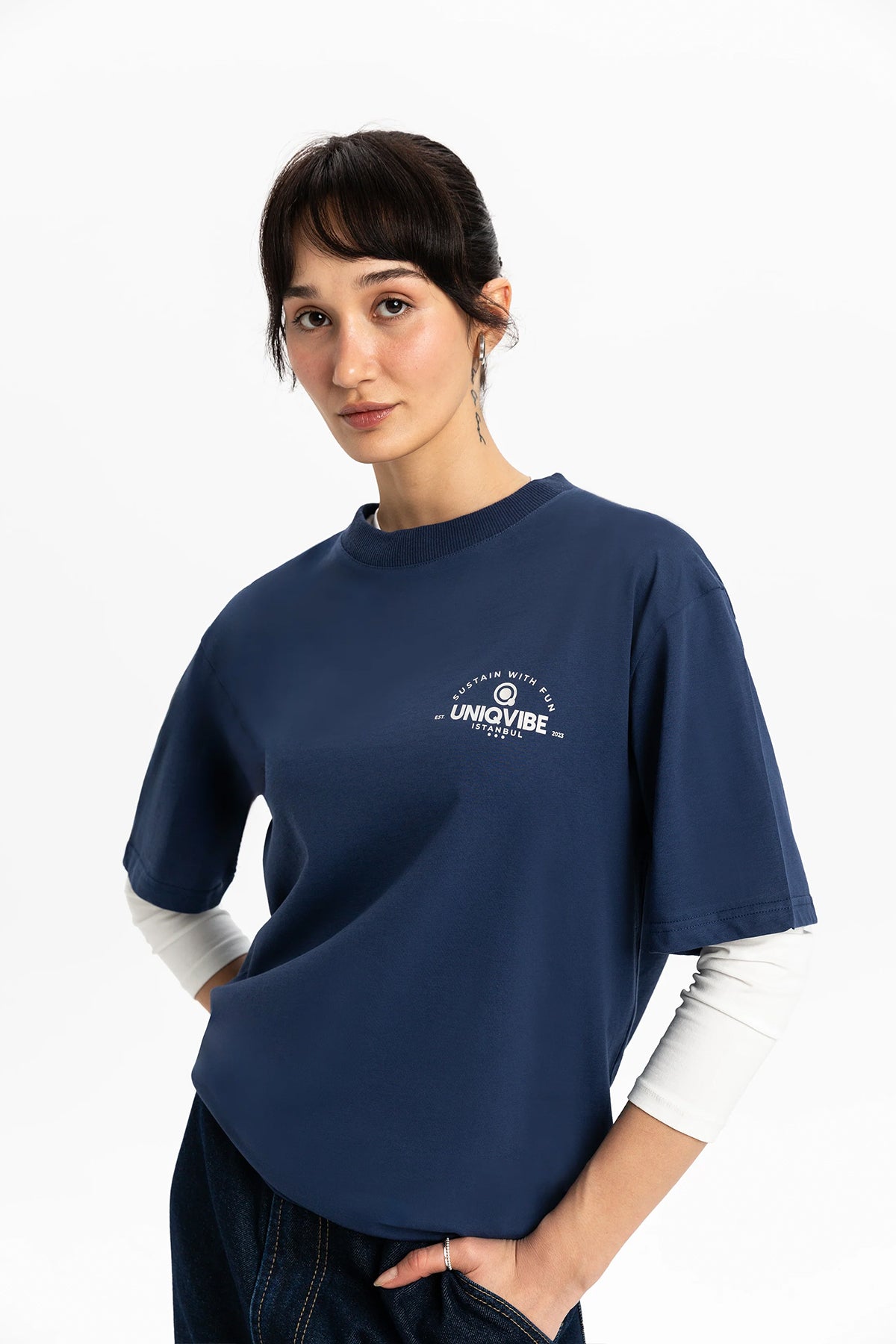 Regular Kadın T-shirt Set | UNIQBOX